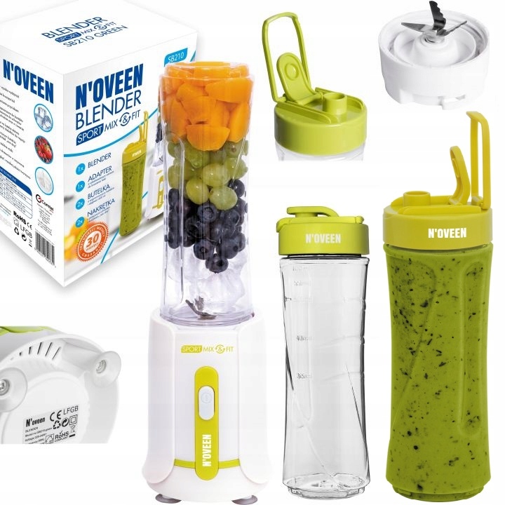 

Blender Smoothie Koktajl Noveen SB210 2 Butelki