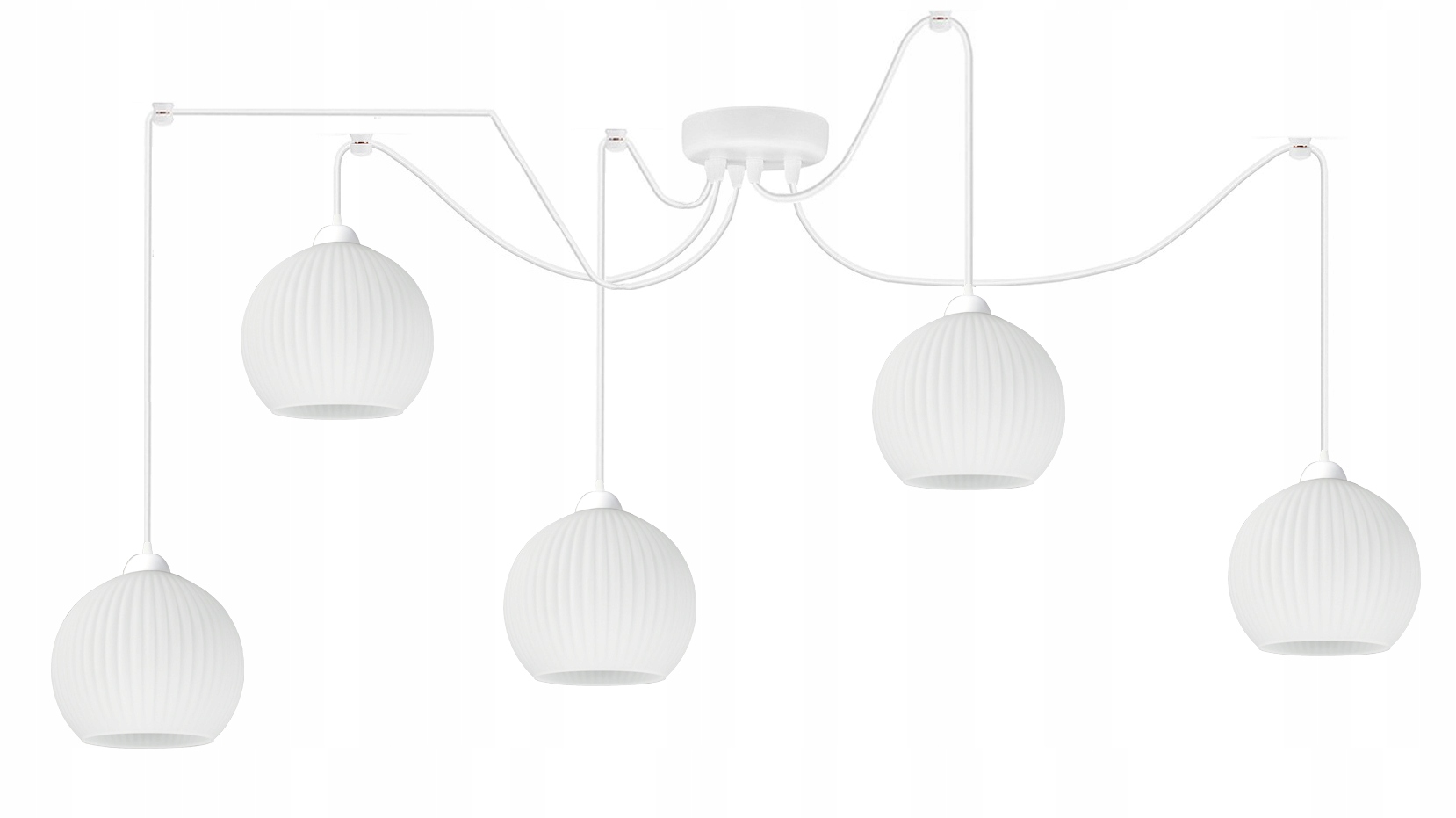 Závesná lampa luster Pajúk Klosz Ryflovaná stropná lampa boho