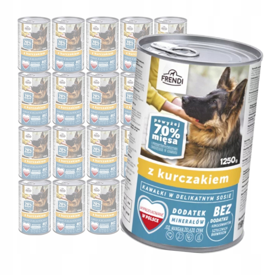 Levně Frendi Kuřecí kousky v omáčce 20 x 1250 g Vlhké Krmivo pro dospělé psy