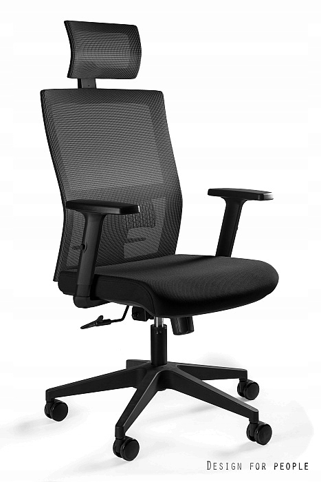 Ergonomiczny Fotel obrotowy Task czarny Unique