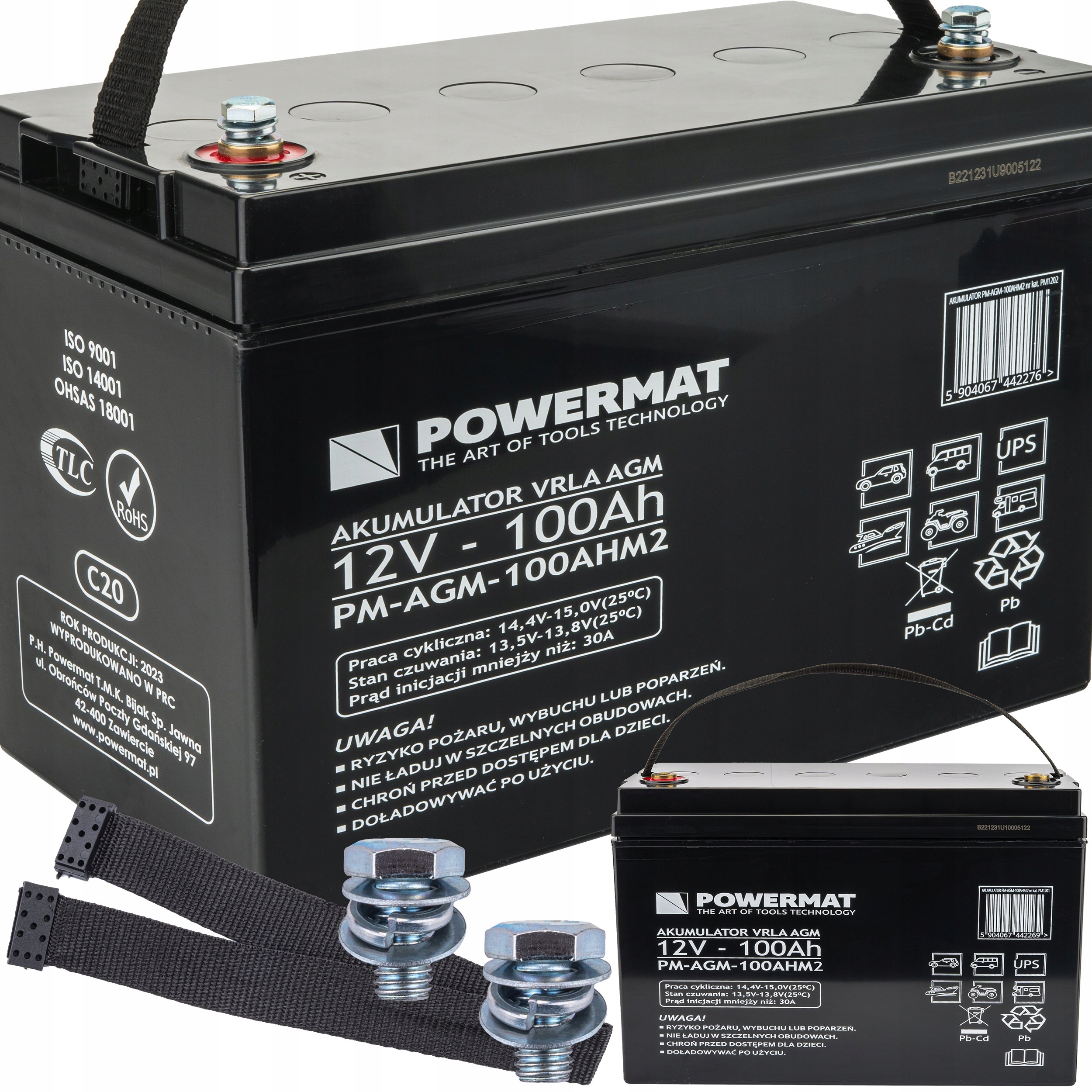 

Akumulator Vrla Agm 12V 100Ah Bateria do Ups C20