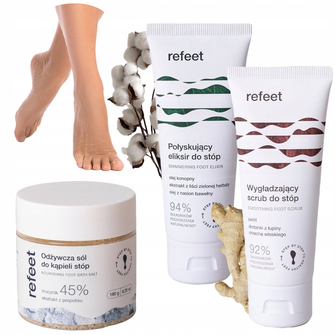 KREM do stóp PEELING scrub SÓL DO KĄPIELI z MOCZNIKIEM stóp DZIEŃ MAMY