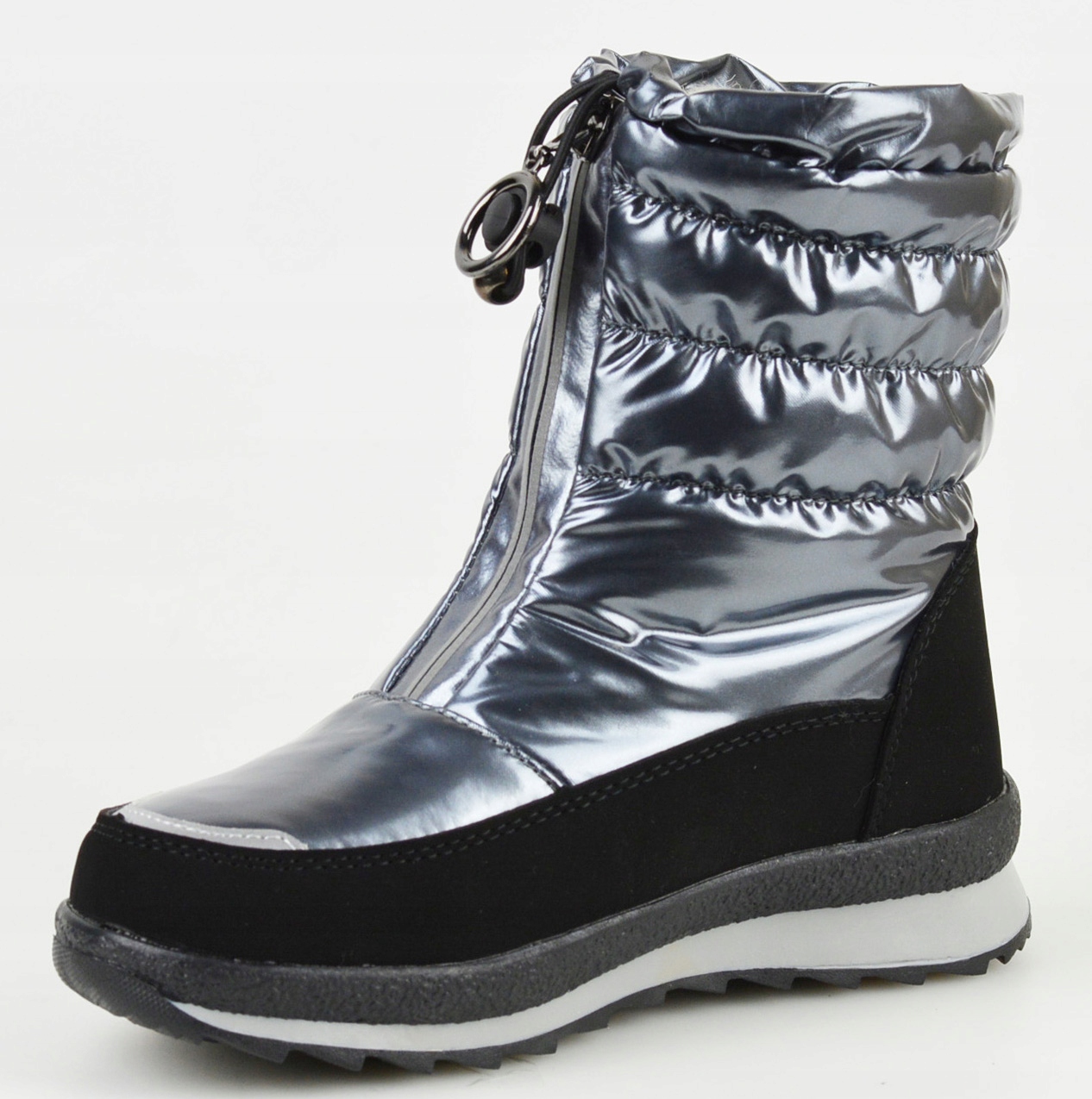 MISS E Kozaczki Śniegowce Szare 4324 28 Rozmiar 28