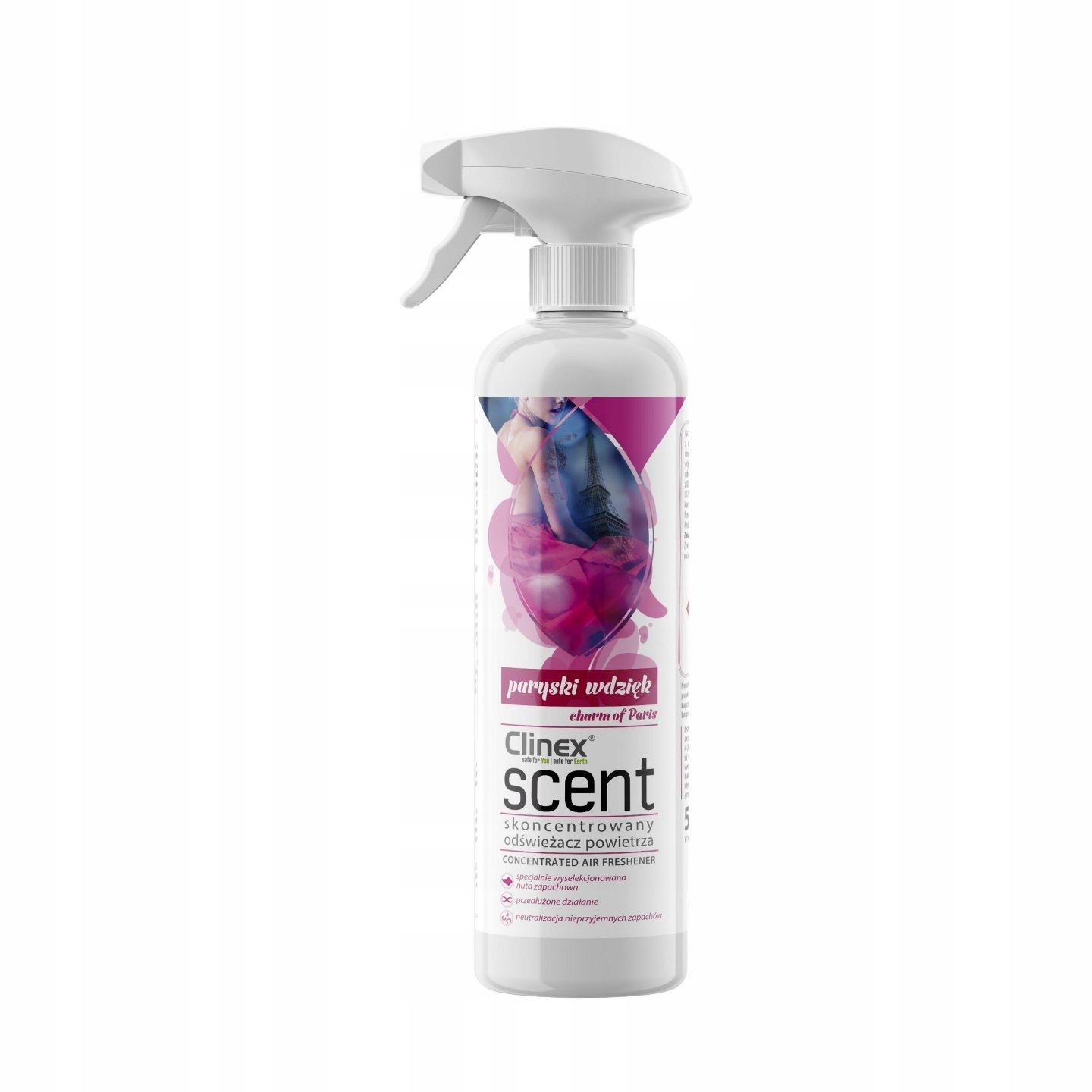 

Odświeżacz Powietrza Clinex Paryski Wdzięk 500ml