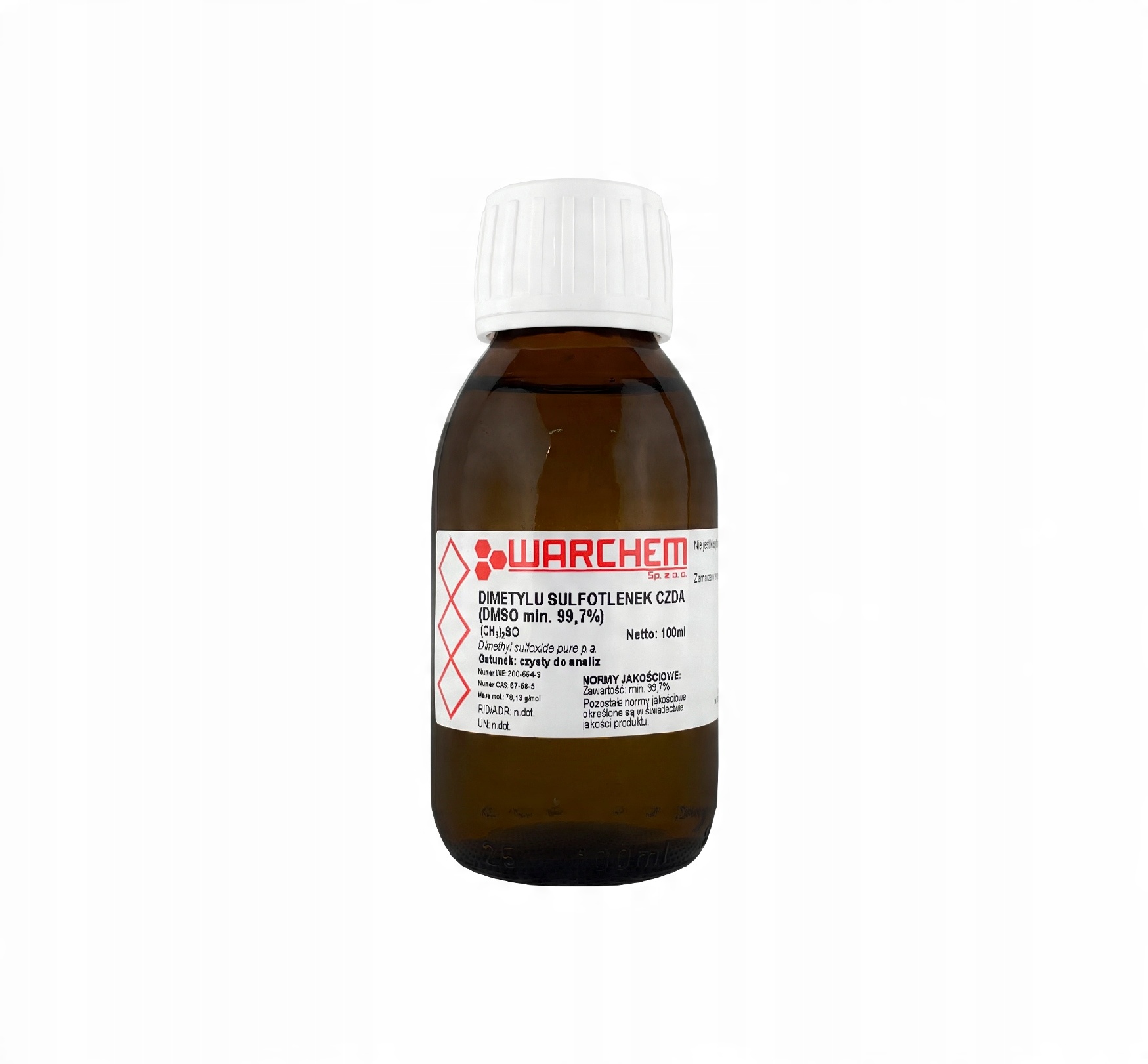 

Dimetylu Sulfotlenek Dmso 99,7% Czda 100ml