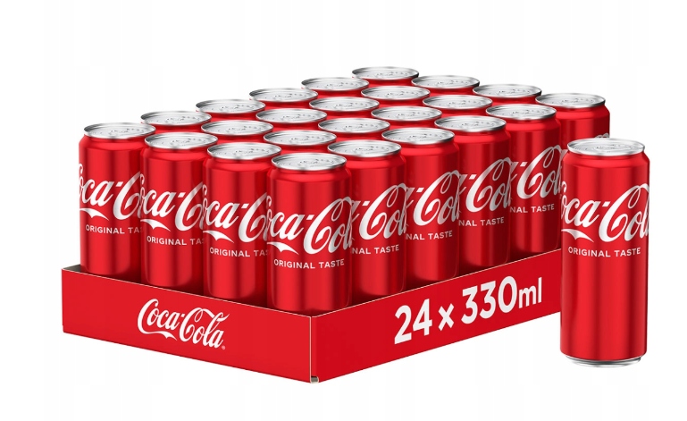 24 x Coca-Cola Originální Taste Cukr Bez Kauce Plechovka 330 Slim Svařovací