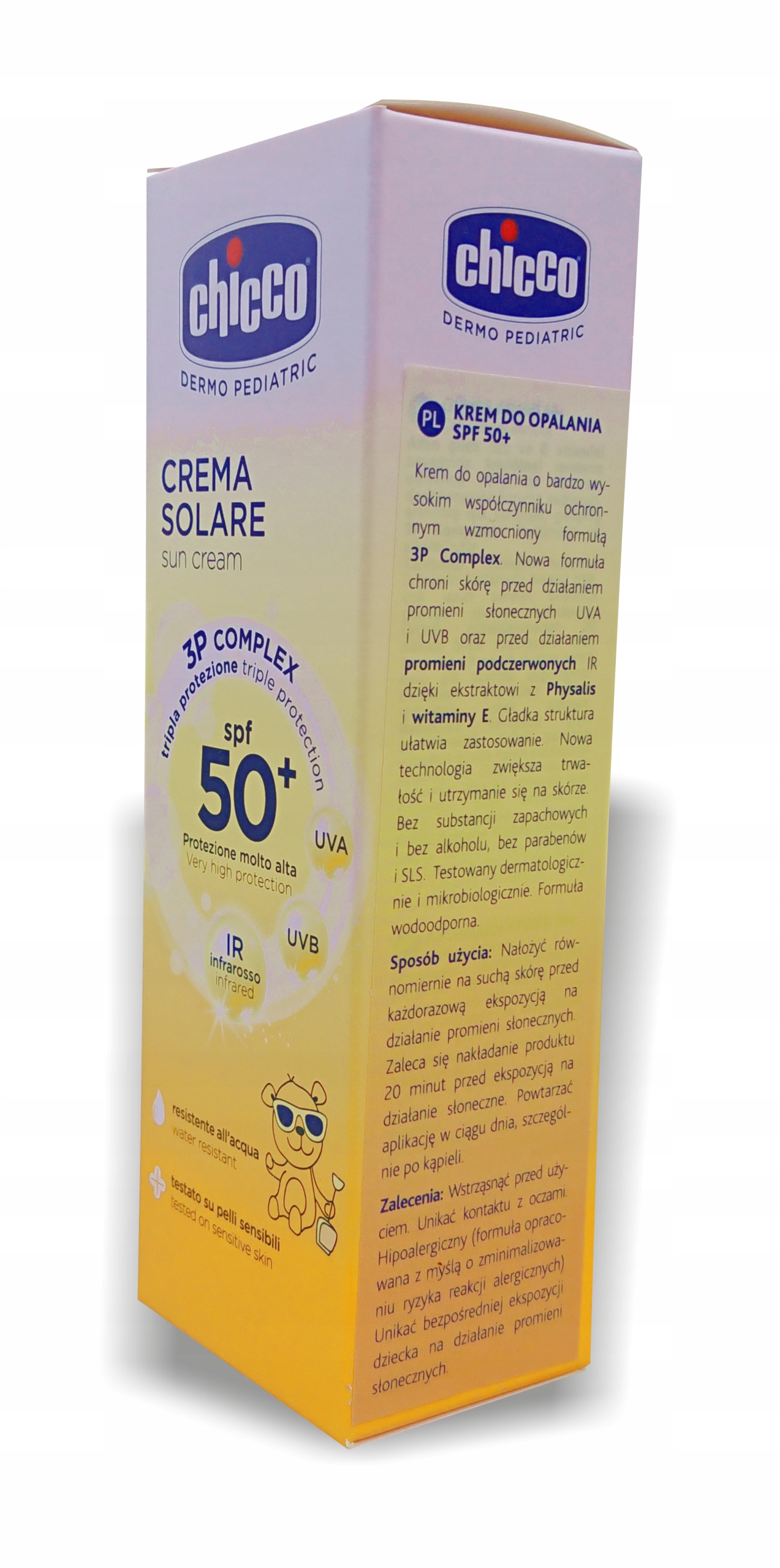 Krem na słońce Chicco 50 SPF 75 ml 101 g Marka Chicco