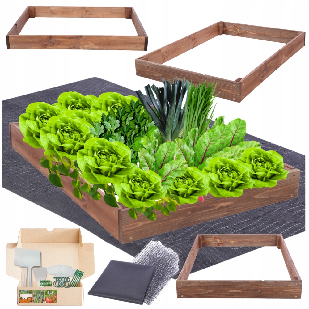 Pařeniště kaskádový regulovaný impregnát zeleninový záhon zvýšený 9x90x120