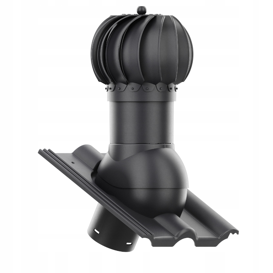 Rotační kulový Větrací komín Ø125 Ibf Vojens Grafit