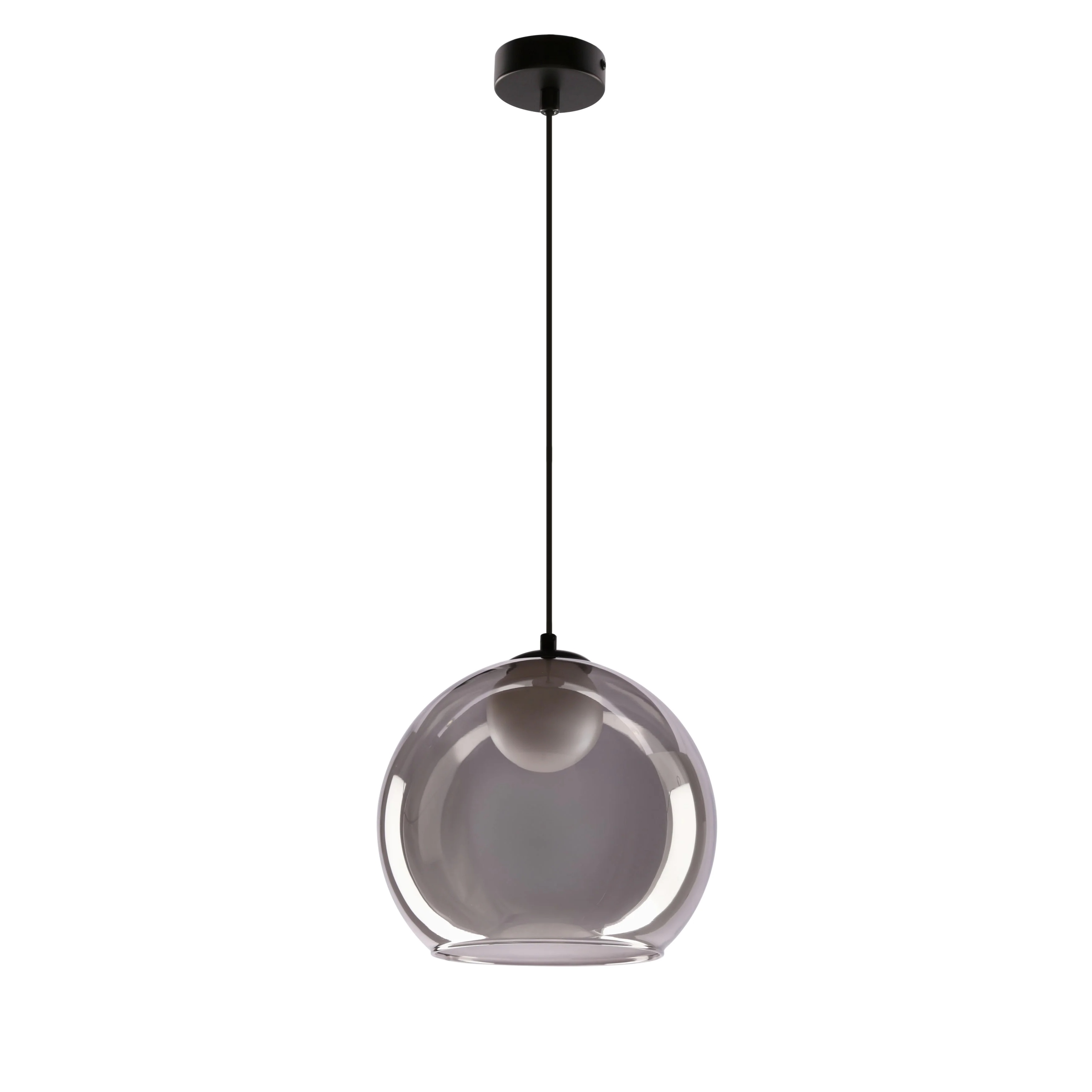 Stropní svítidlo Závěsné svítidlo s kulatým kouřovým stínidlem Brin 31-38333 Candellux