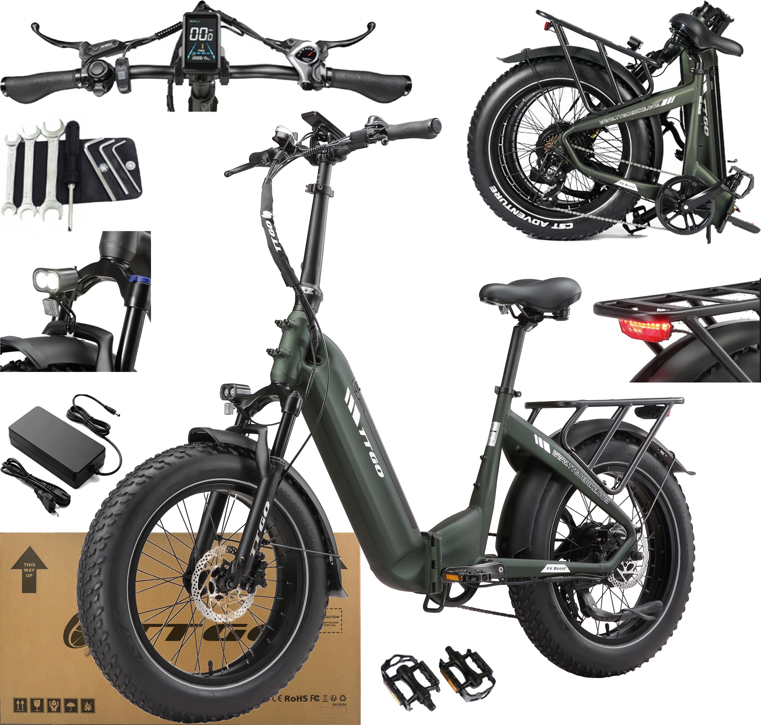 Ttgo F6 Boost Elektrokolo 250W 70NM 25kKM/H 18AH 140KM 20*4"