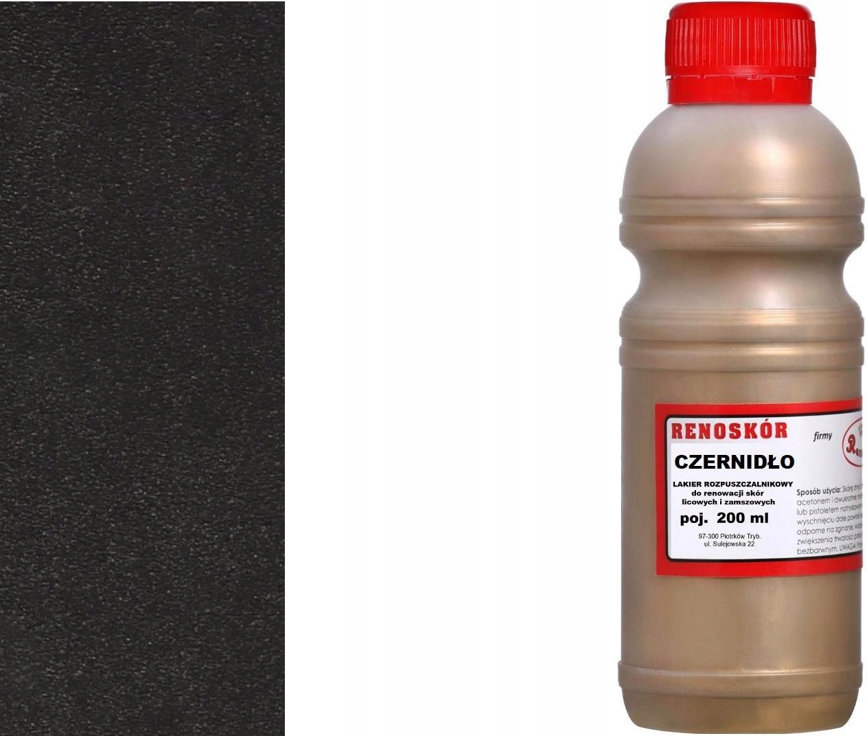 Barva Černý Lak na Kožené Čalounění Desky Alkantary Alcantary 200 ml