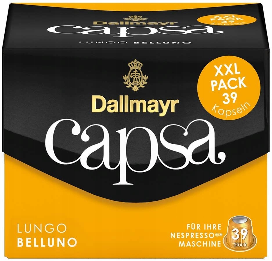 Capsa Kapsułki do Nespresso Dallmayr Capsa Lungo Belluno 3X 39 szt. XXL