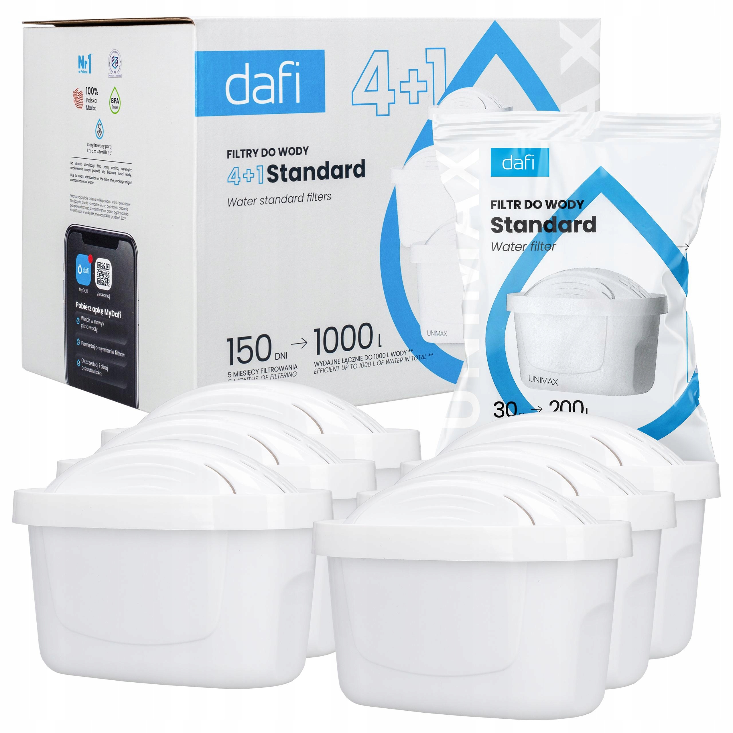 Dafi szűrő Dafi szűrőkancsóhoz / Unimax Dafi szűrők 6 db