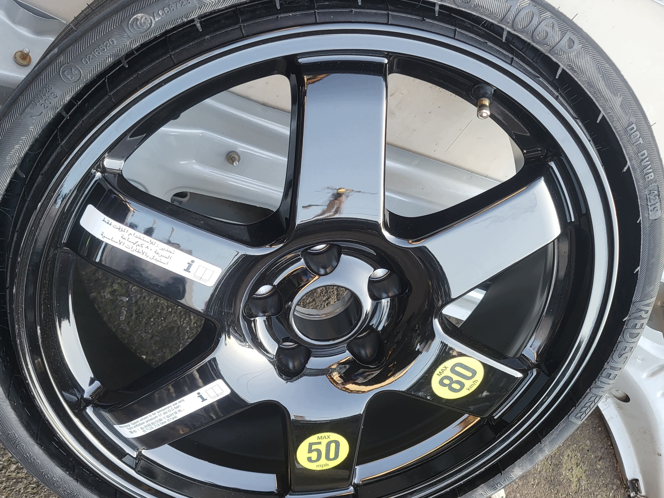 reifen rad notrad reserverad notrad 18” MASERATI GHIBLI (M157) ALFA ROMEO STELVIO neu