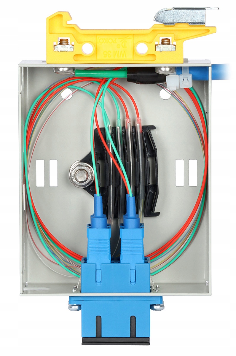 Przełącznica światłowodowa SIGNAL PS-m DIN 2xSC duplex 2 adaptery SC duplex Waga produktu z opakowaniem jednostkowym 0.35 kg
