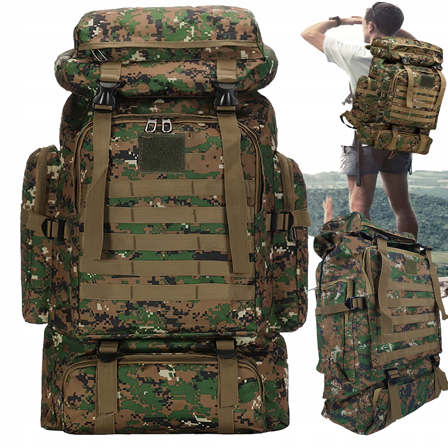 Pánský Batoh Velký 75L, Voděodolný, Odolný