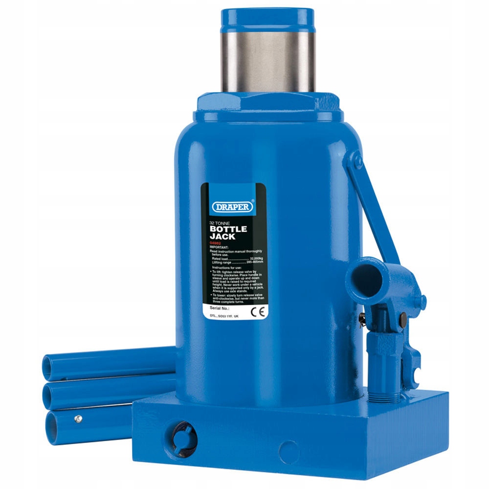 DRAPER Podnosnik hydrauliczny 32T 286 465 mm