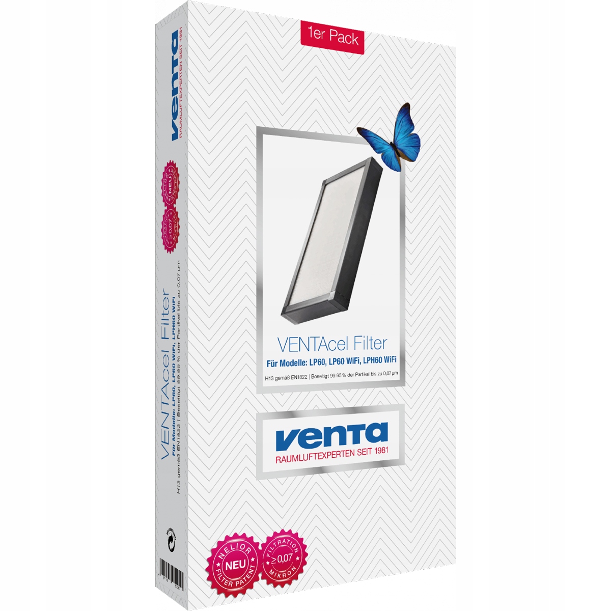 Venta VENTAcel Nelior H13 Hepa filtr pro čističku vzduchu 99,95%