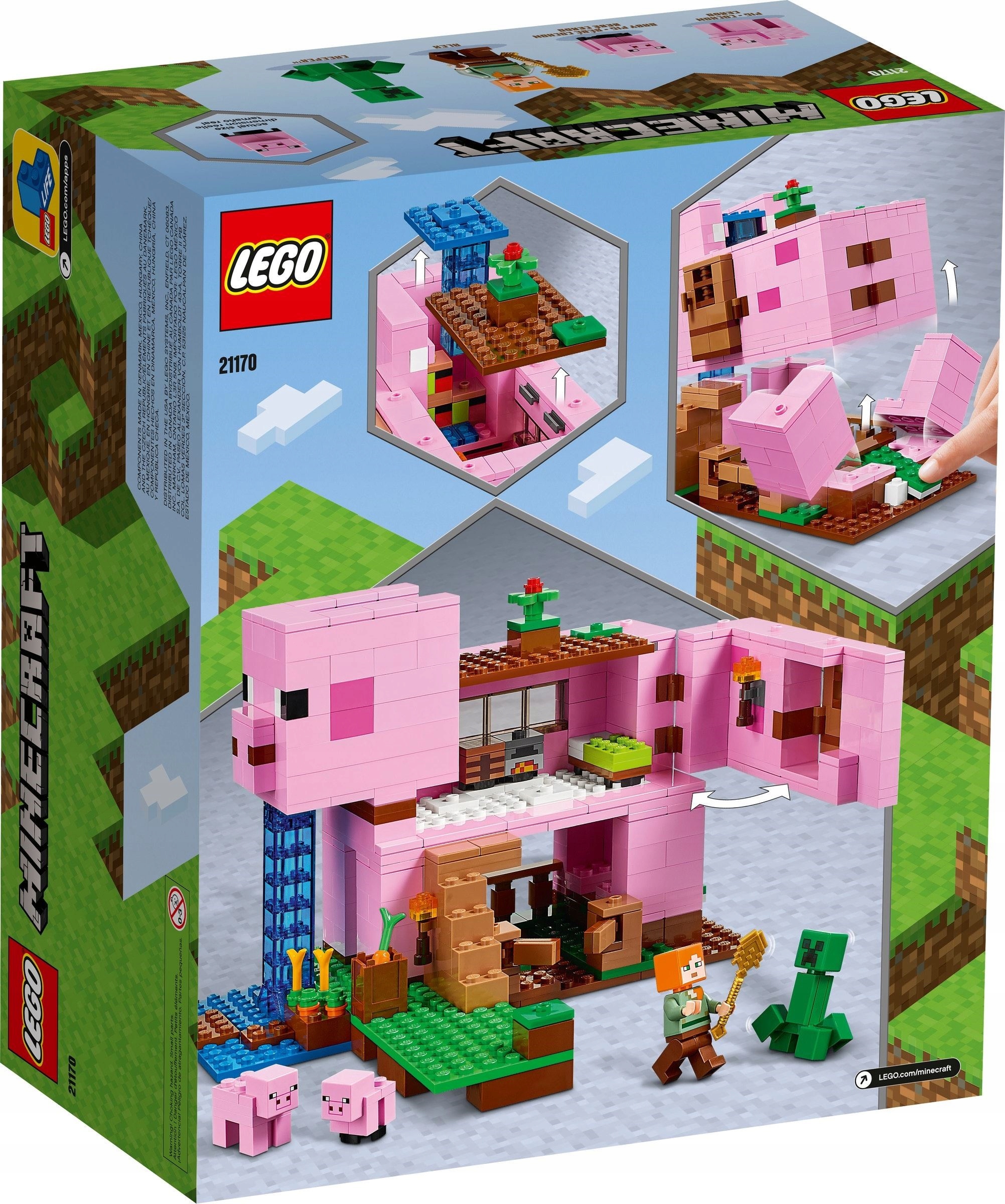 LEGO MINECRAFT 21170 DOMEK ŚWINKA DOM PIG ŚWINIA Numer produktu 21170