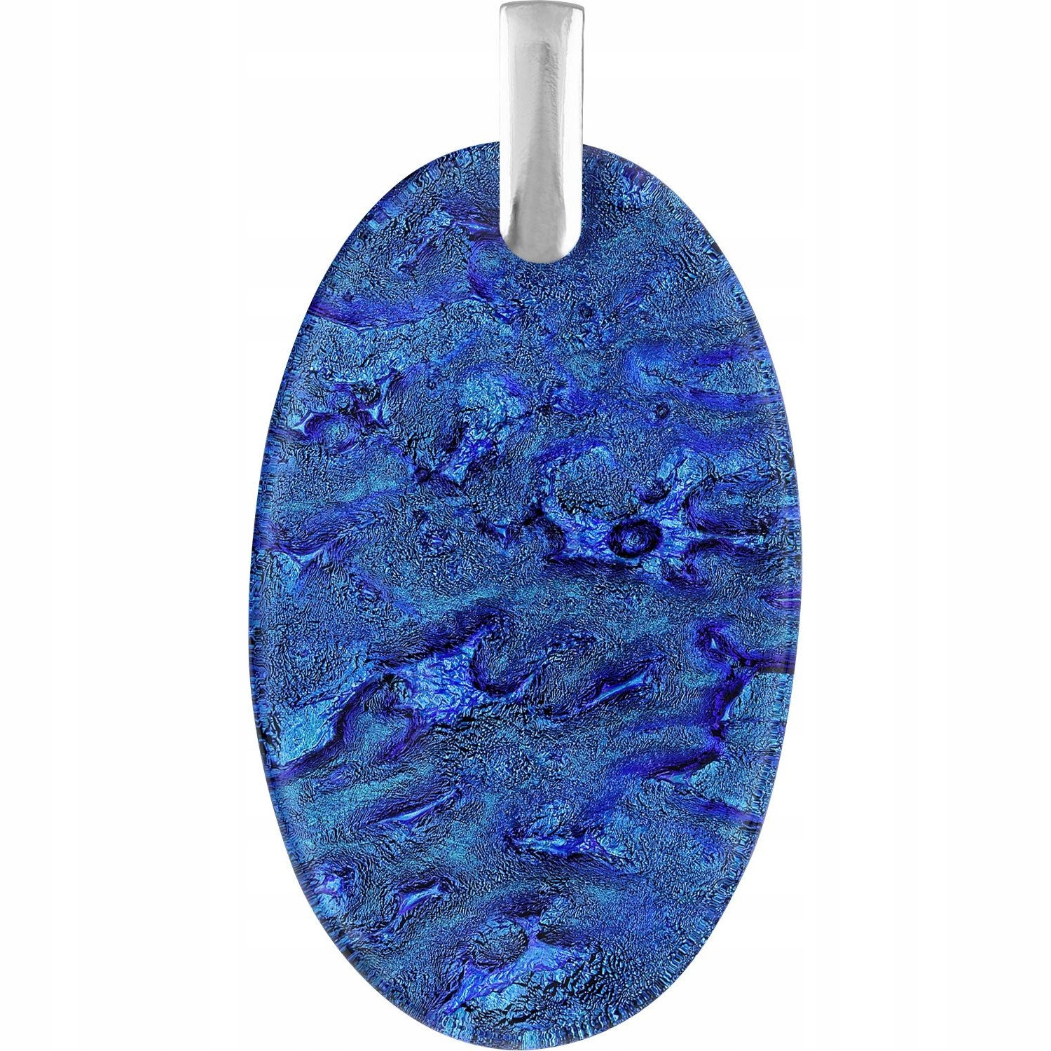 Dámský modrý přívěsek Harf sklo murano