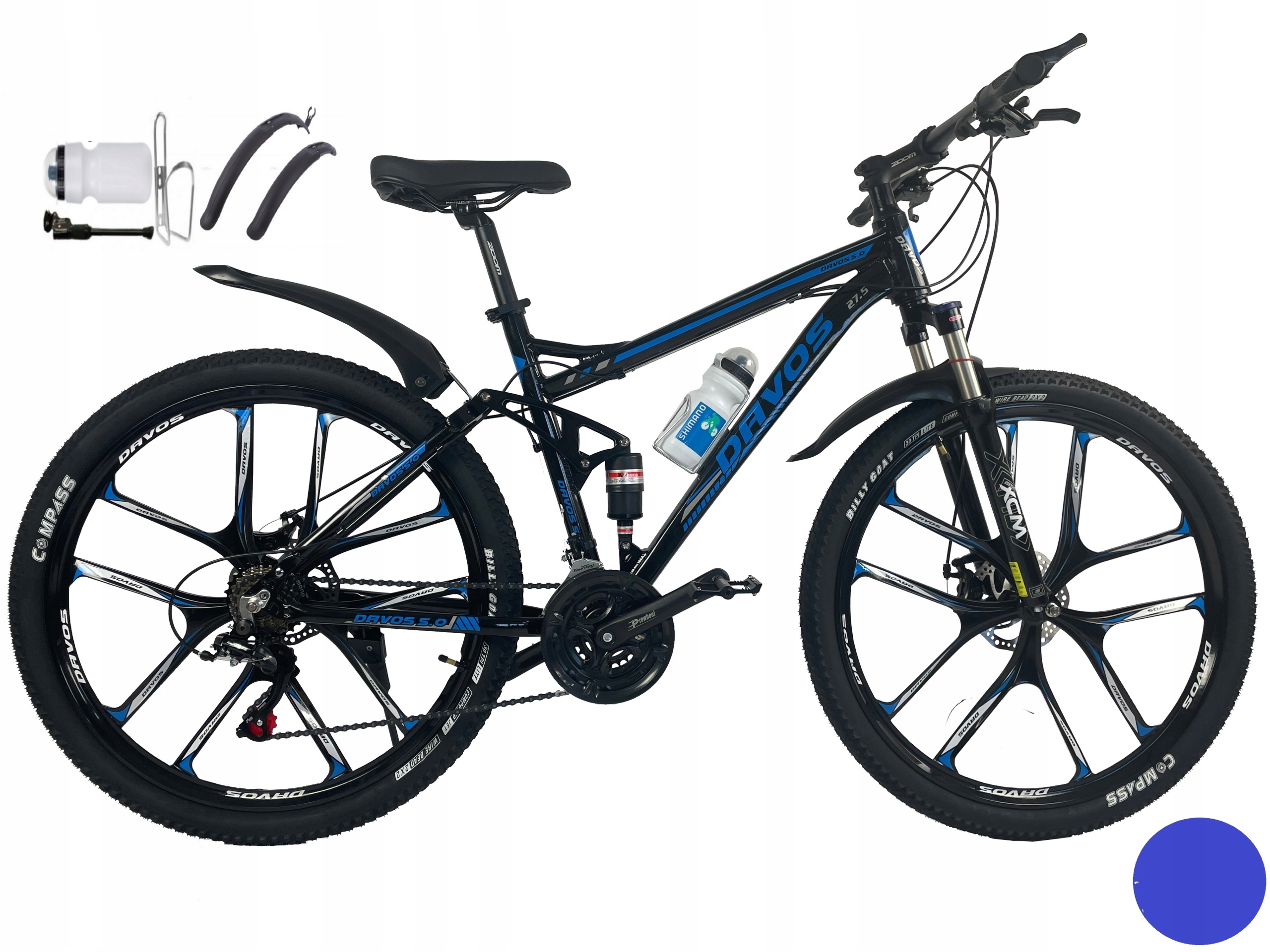 Rower MTB DAVOS 5.0 2xAMOR TARCZE 27,5 ALUFELGI