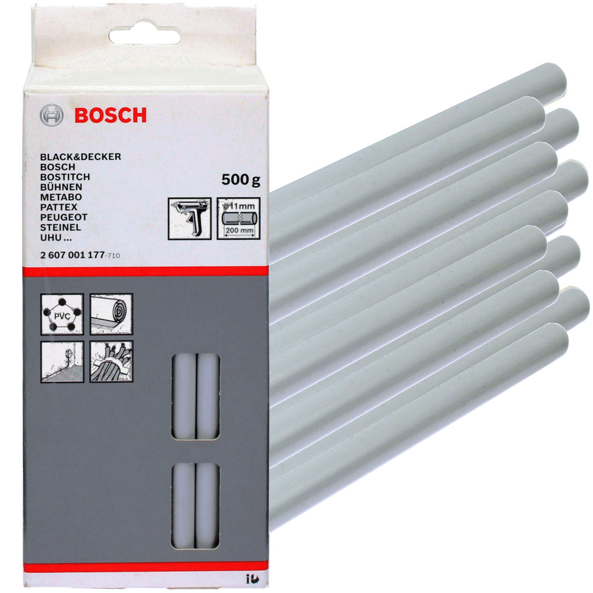 

Bosch Klej topliwy szary 11mm 500g do Pkp Gkp