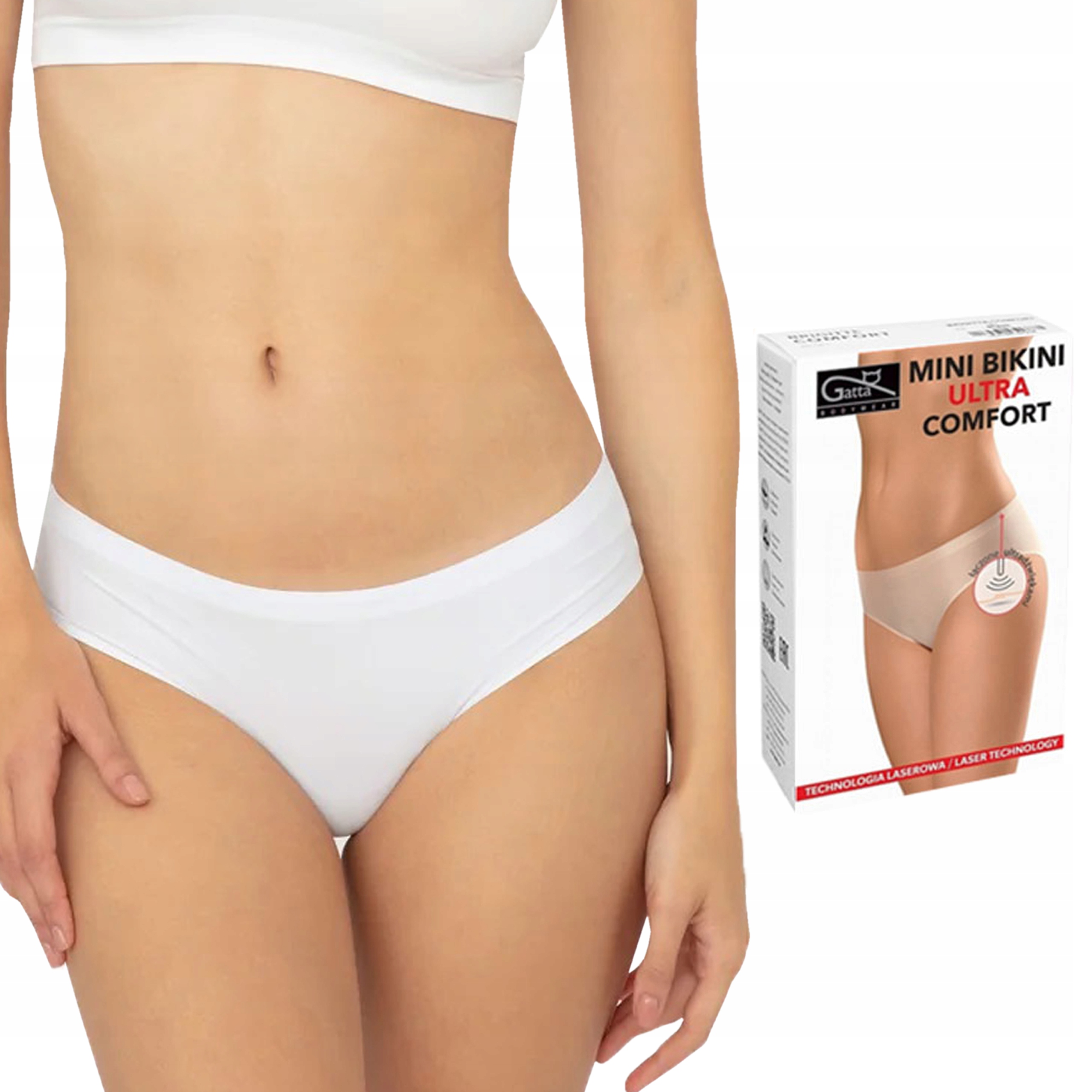 

Gatta Mini Bikini Comfort, Bezszwowe, Białe, S