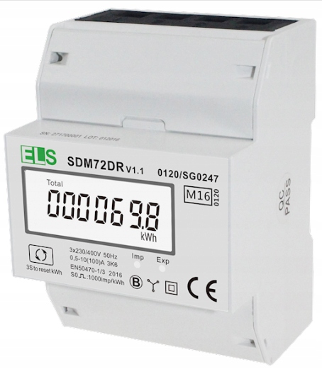 

Licznik Energii Elektrycznej 3-F 100A MID Reset