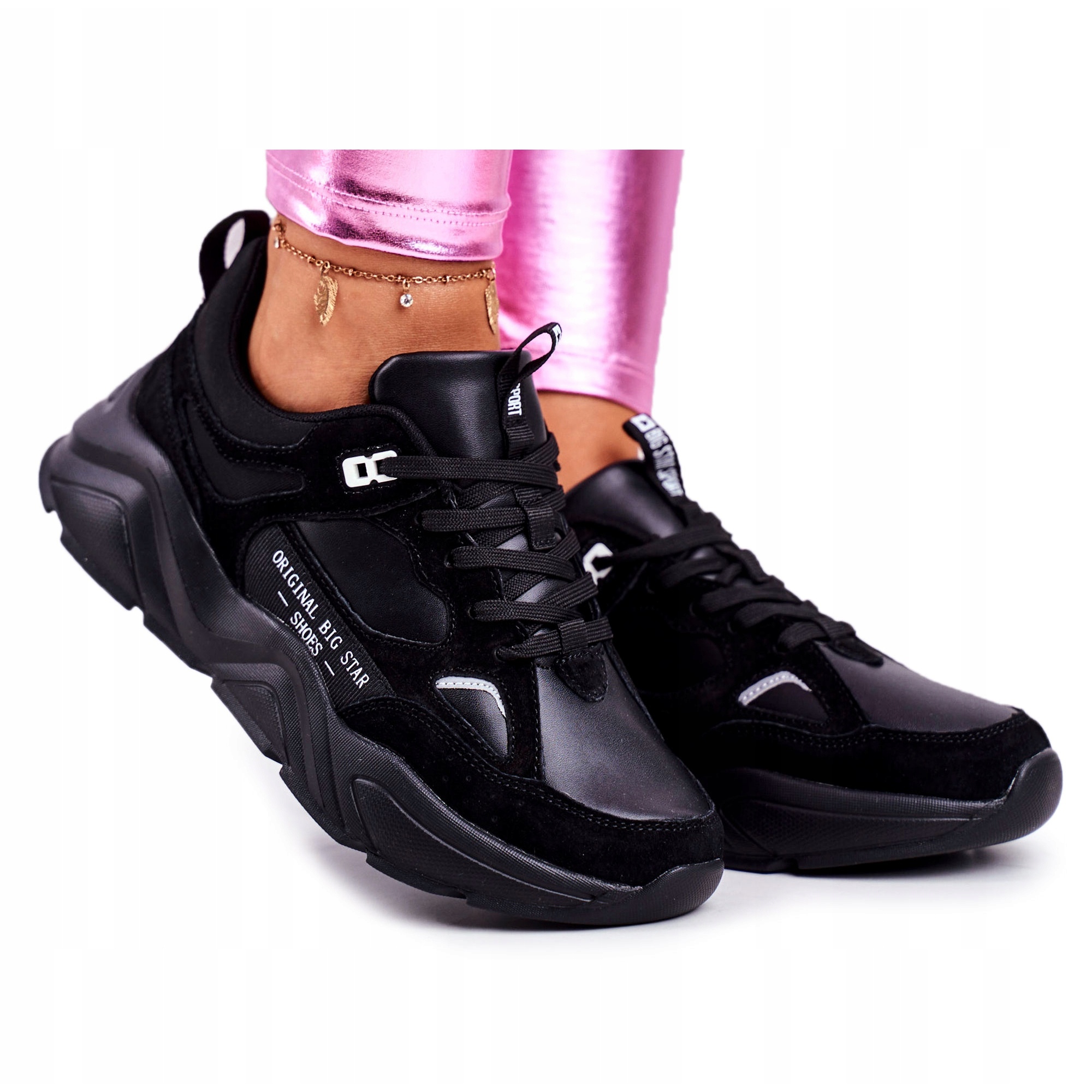 

Czarne Inny materiał Buty Kobiety Big Star r.38