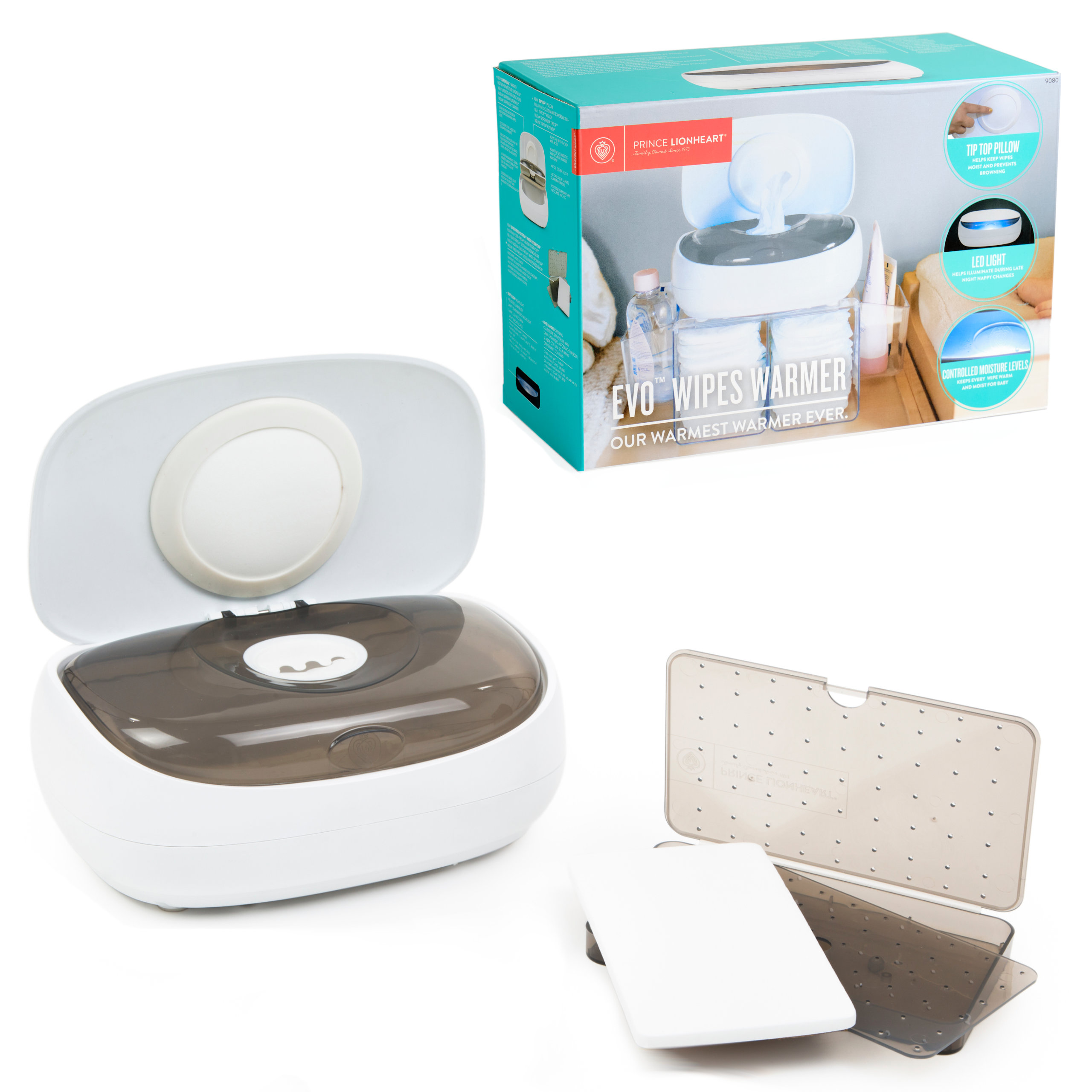 PREZENT NA BABY SHOWER PODGRZEWACZ DO CHUSTECZEK i WKŁADY PRINCE LIONHEART