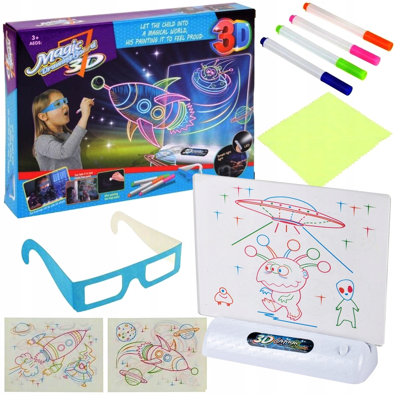 

Magiczna Tablica Do Rysowania 3D XXL Kosmos