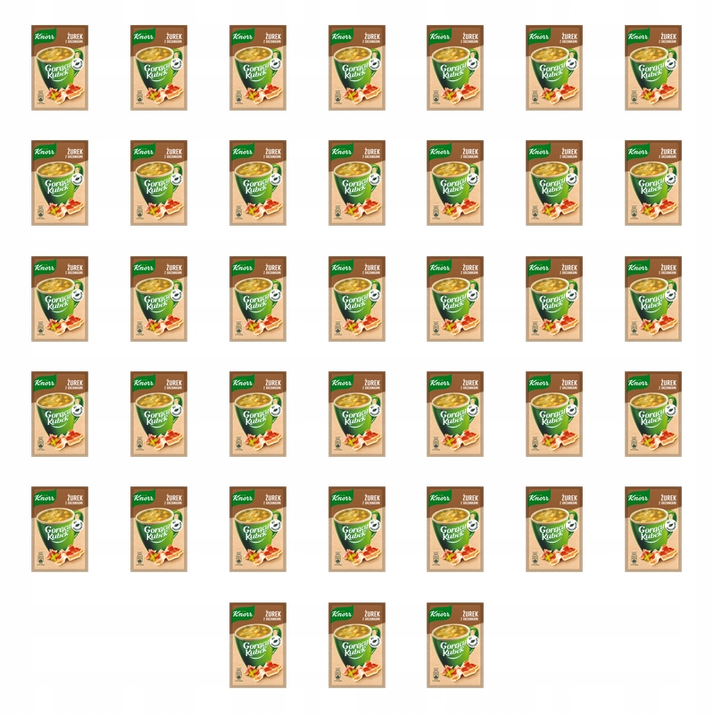 Knorr Gorący Kubek Żurek z Grzankami Zupa w Proszku do Zalania Wodą 17g X38