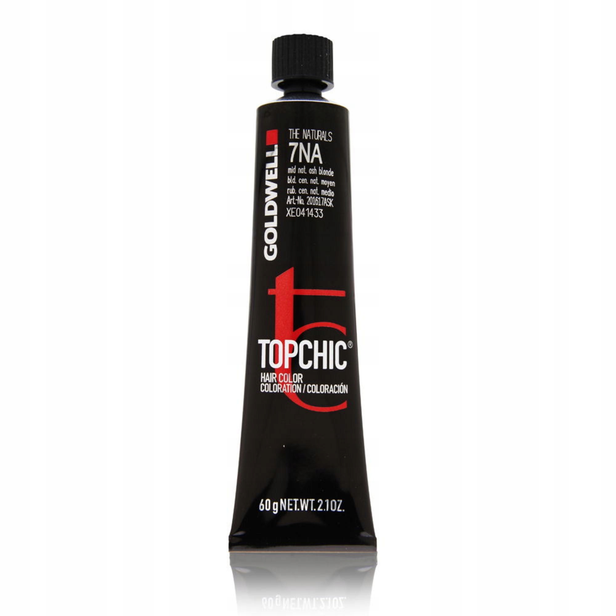 Goldwell, TopChic, Trvalá barva na vlasy, 7NA Střední přírodní popelavá blond, 60 ml