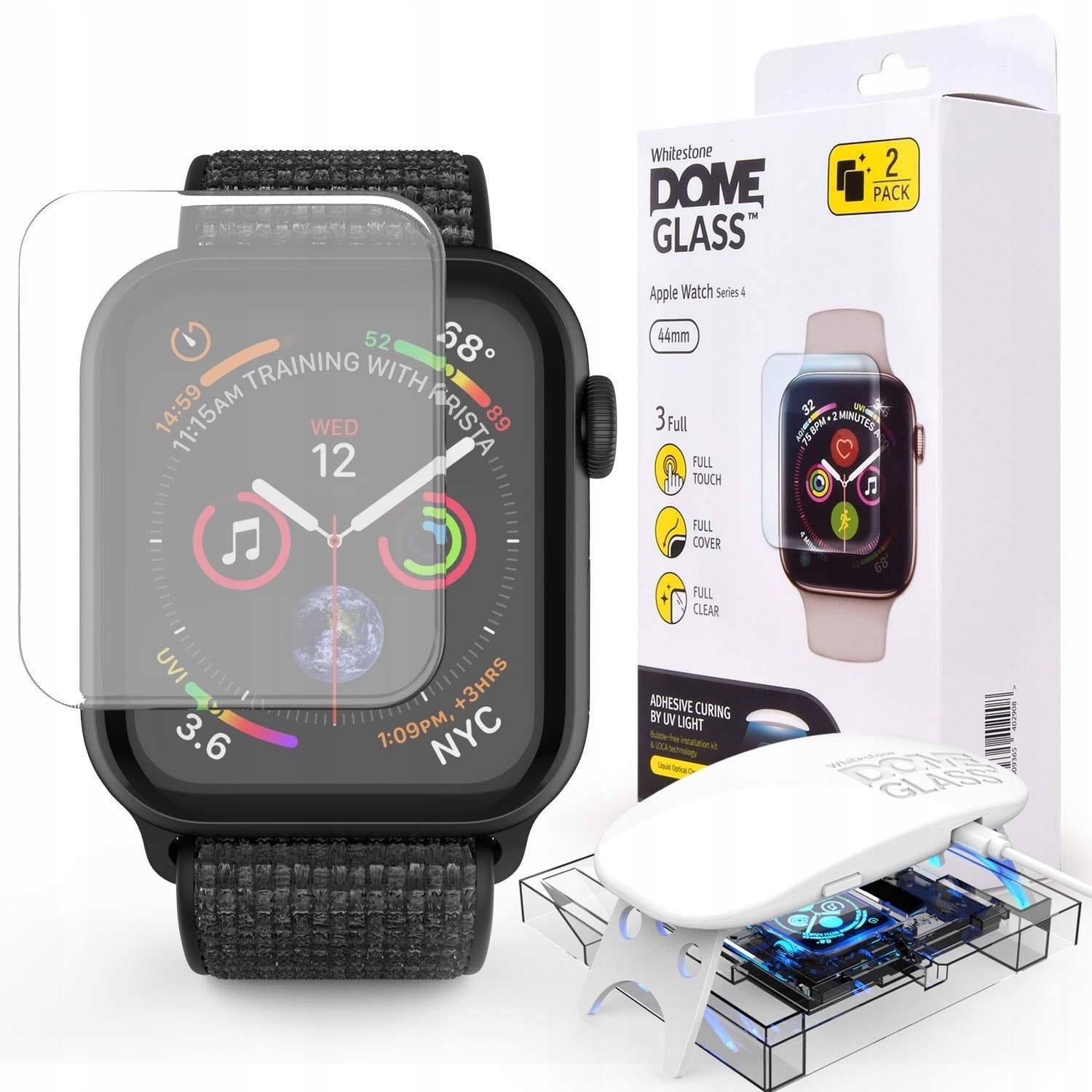 

2x Szkło Uv Whitestone Dome Apple Watch 4 (44mm)