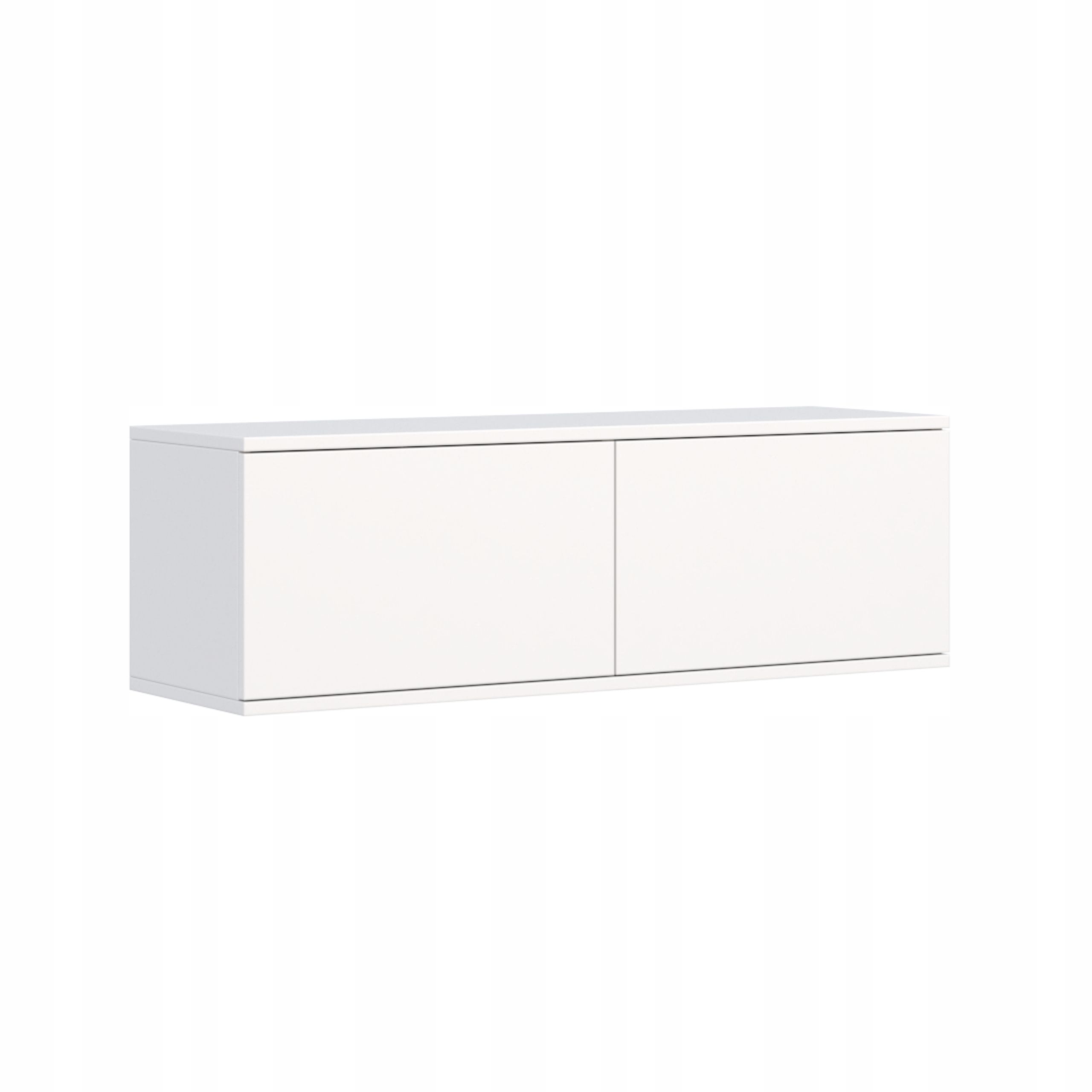 Závesná Tv Skrinka Biela 100x30 cm 2 Police Pod Tv Mono