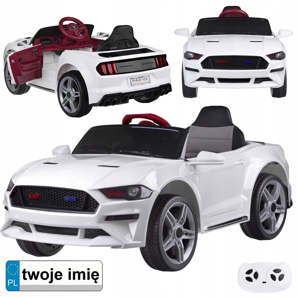 Autko na akumulator kultowy Mustang Gt dla kierowców PA0169