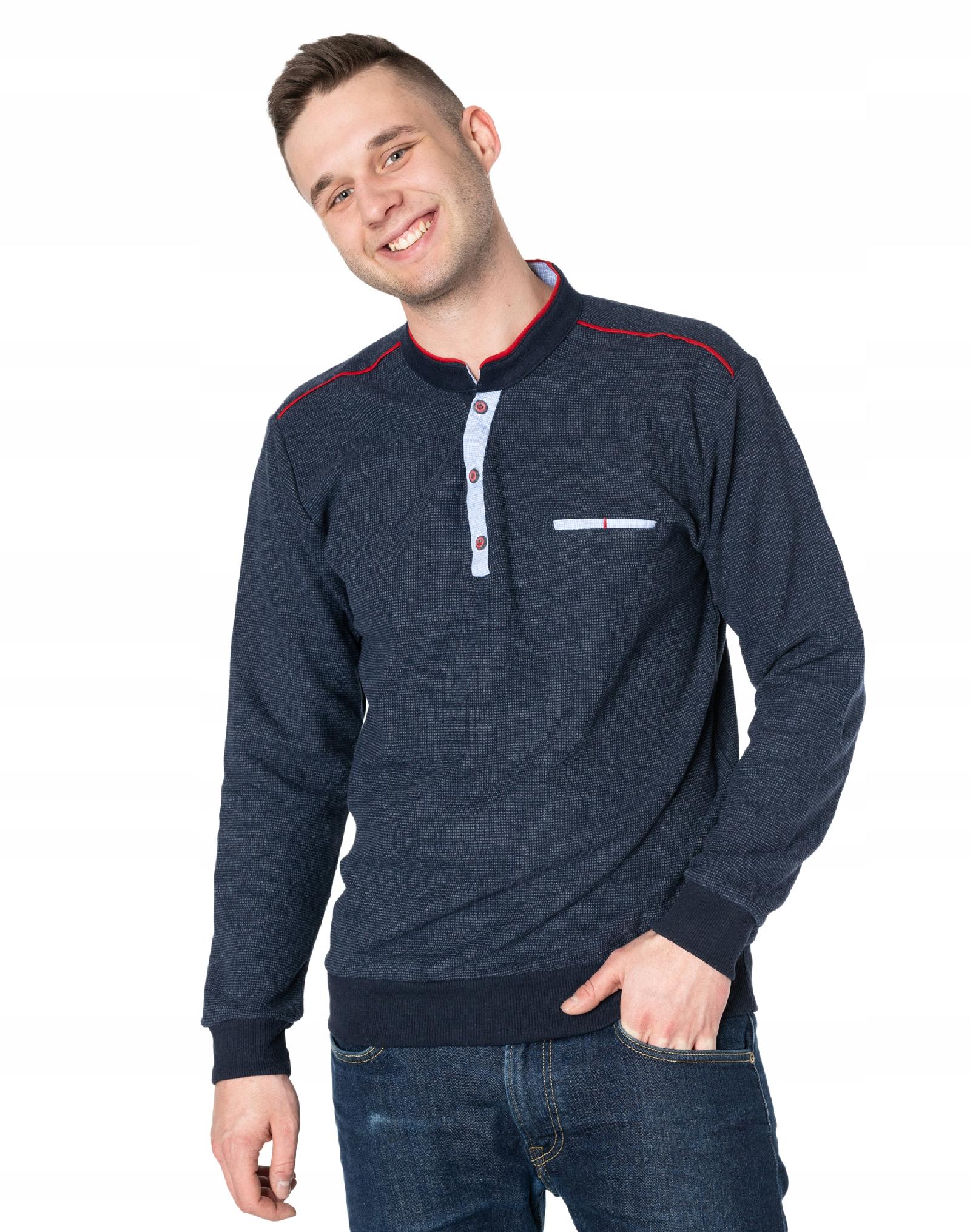 

Cienki Sweterek Męski Rozpinany Bluza 8665-04 XXL