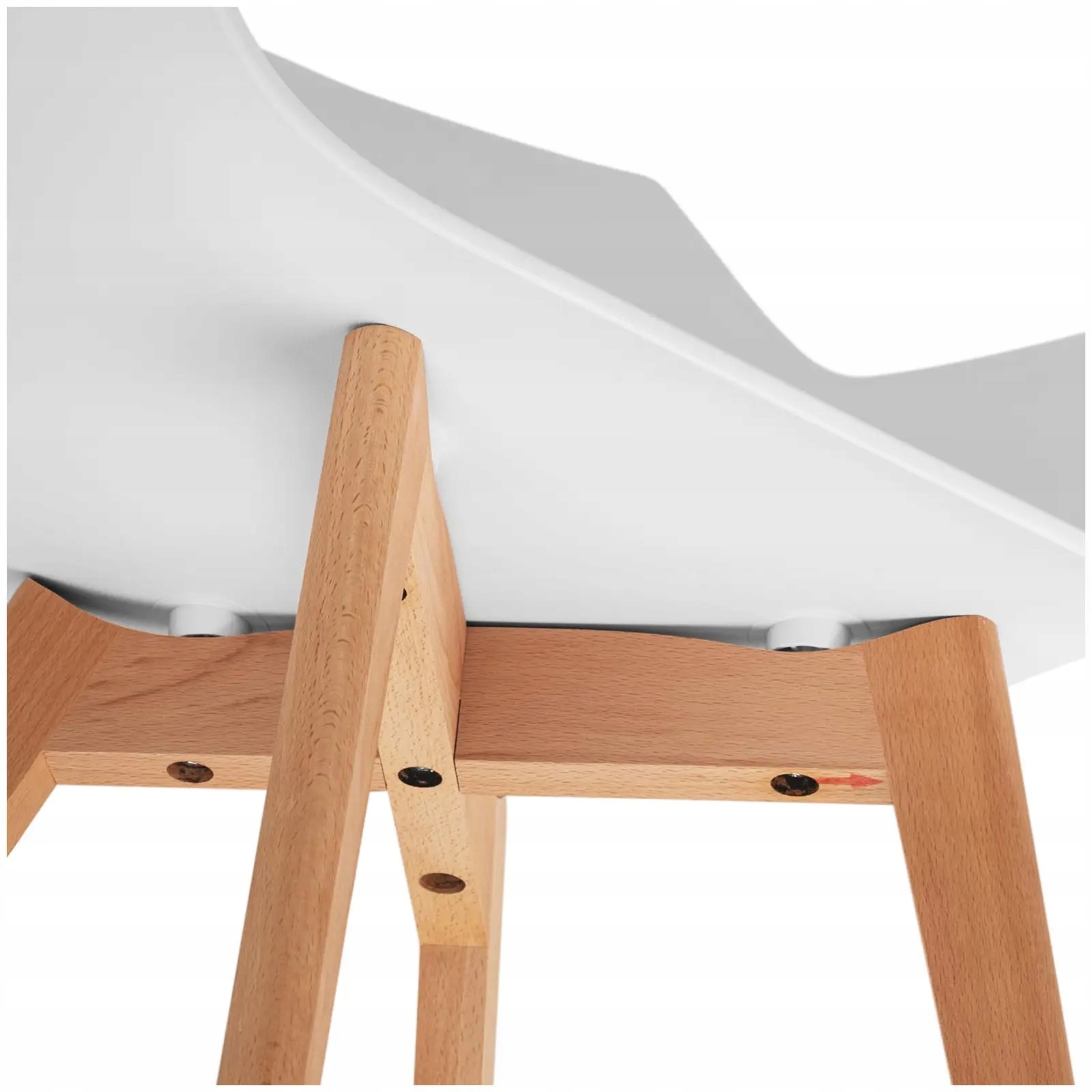 Krzesła 2 szt. białe 80cm 150 kg Fromm & Starck STAR_SEAT_17 10260143