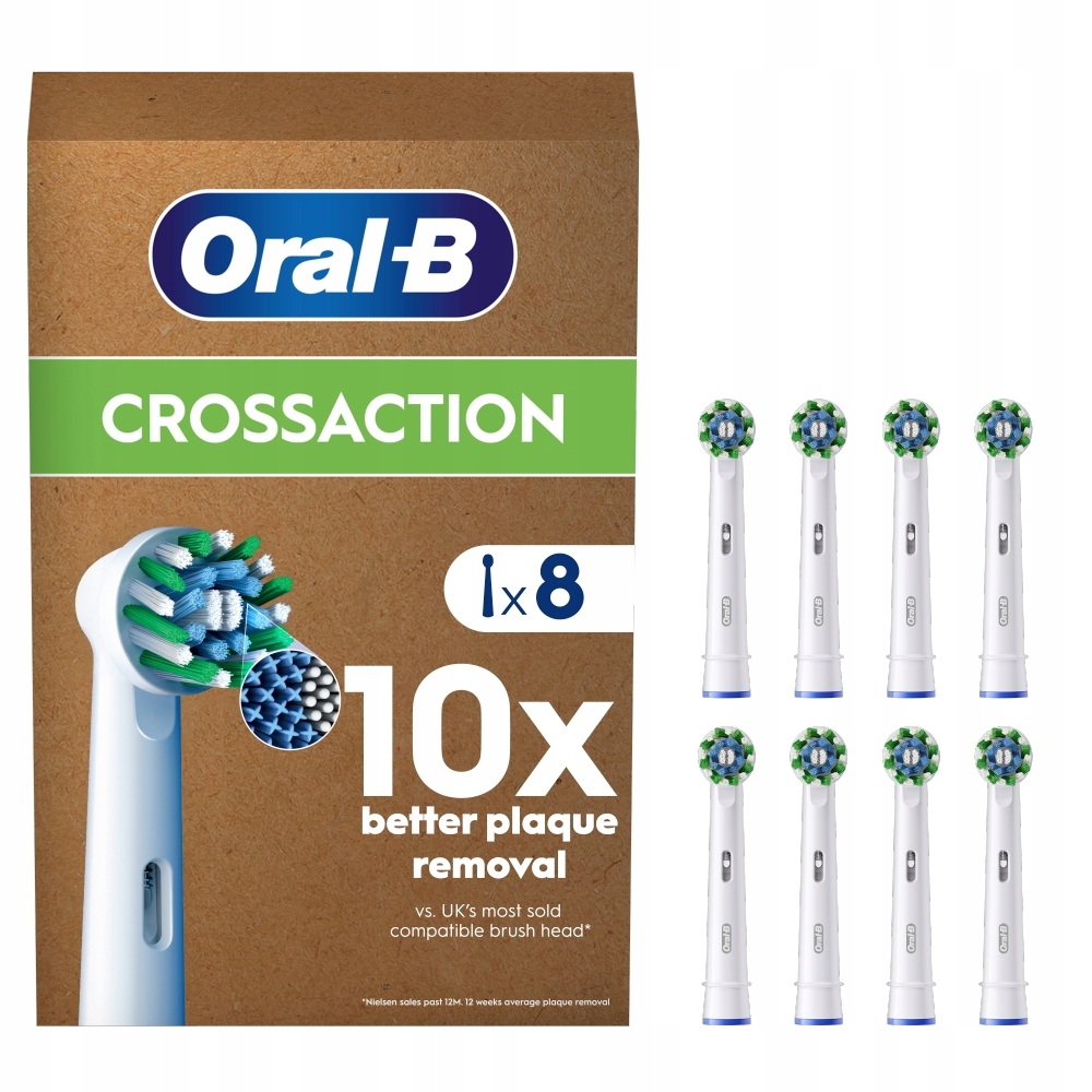 Końcówki do szczoteczek elektrycznych Oral-B Pro Cross Action, 8 sztuk
