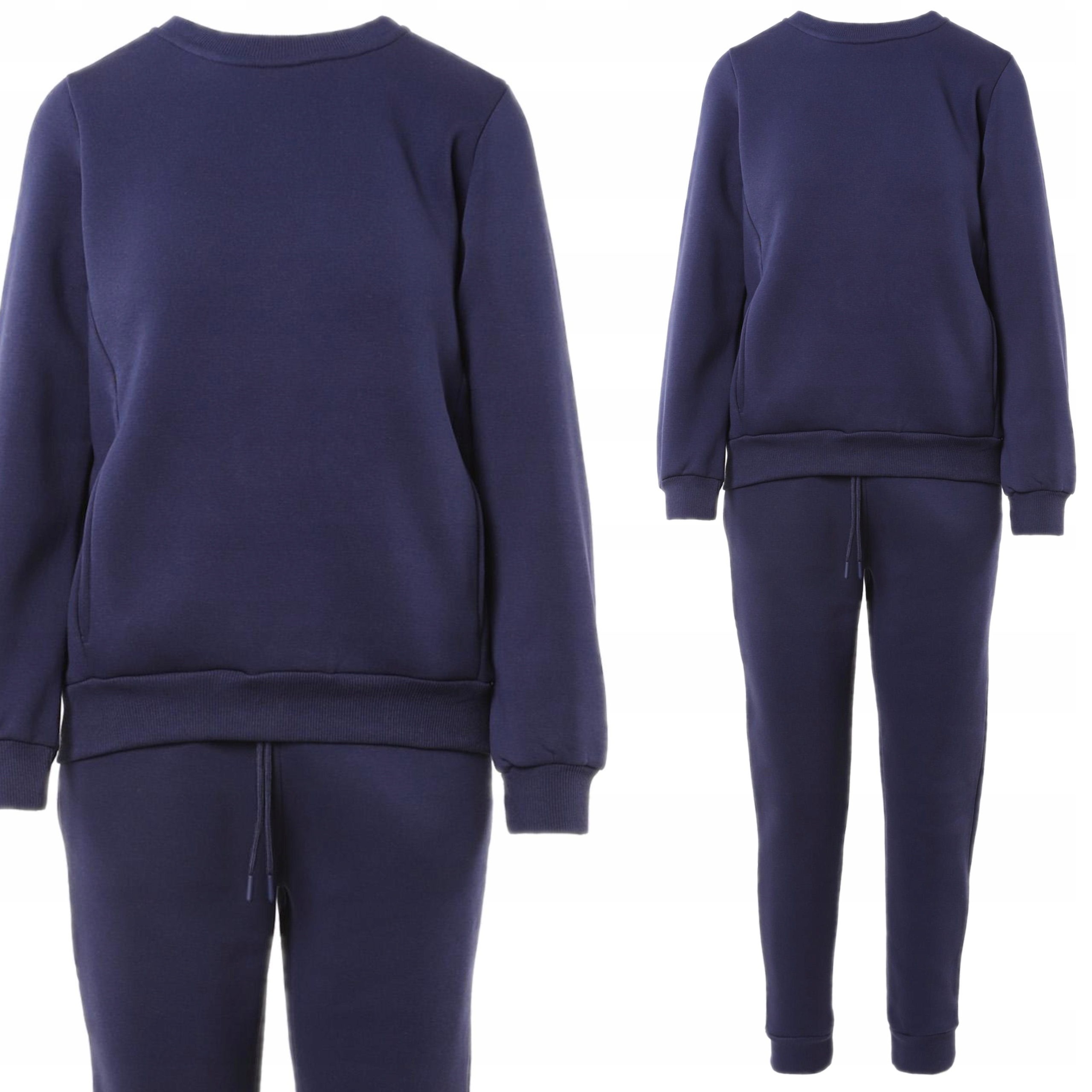 Tepláková Souprava Teplákovka Kalhoty a Mikina Teplá Tmavě modrá Moraj 3XL