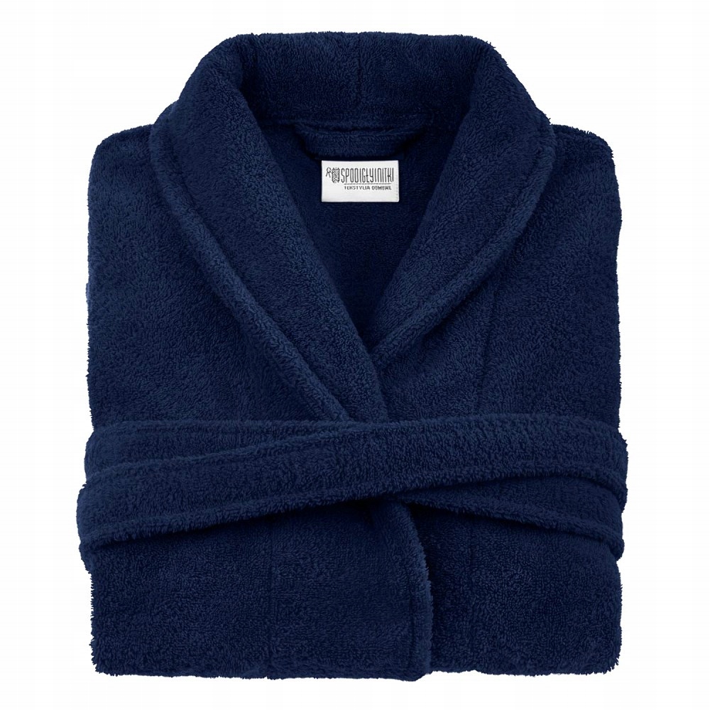 Froté župan Prestiž XXL, modrý, hotelový bavlněný, 450 g/m2