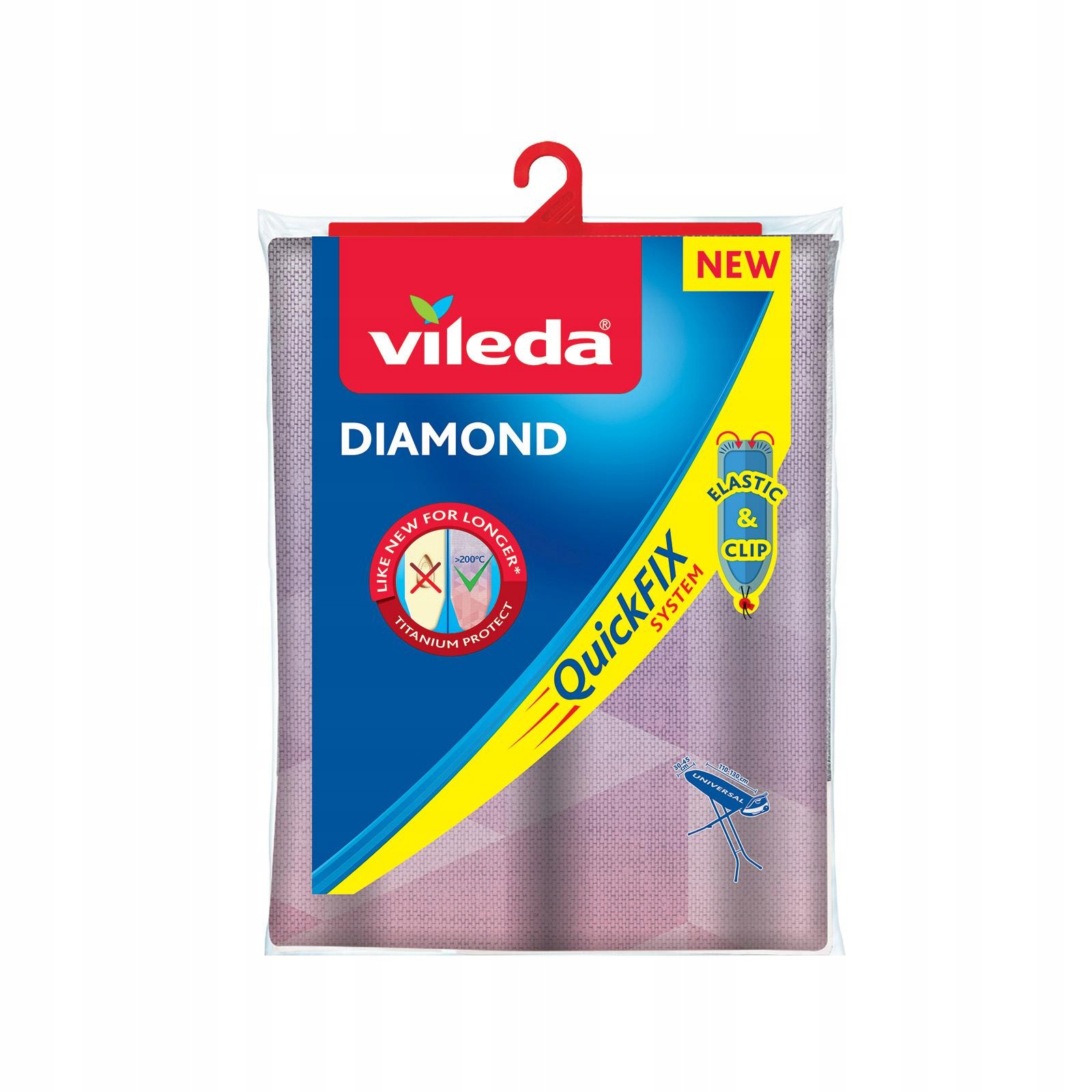 Levně Vileda potah Diamond na žehlicí prkno 45x130 cm