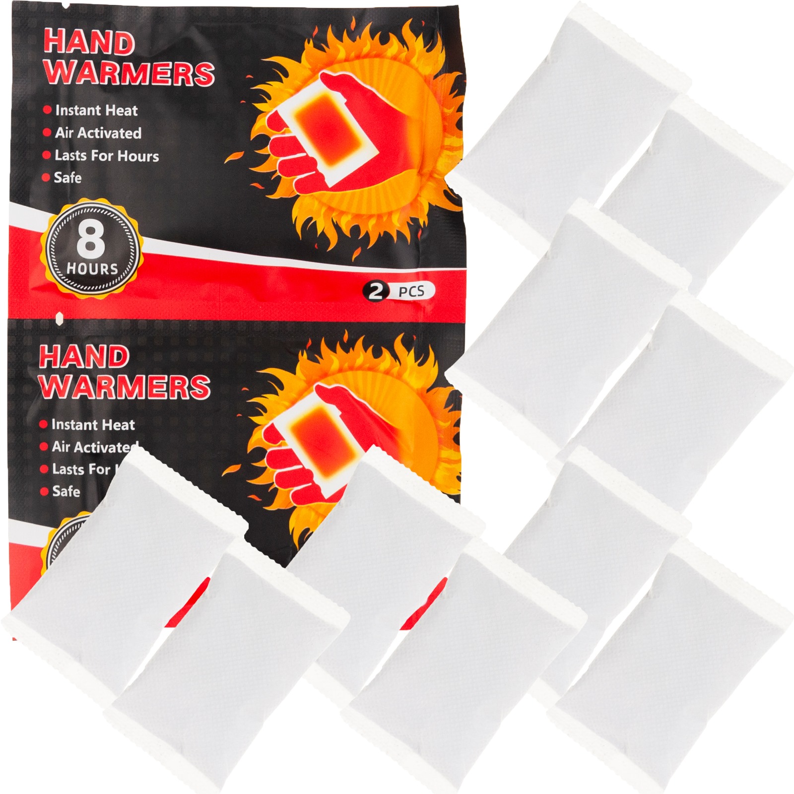 10szt Ogrzewacz Do Rąk Dłoni Hand Warmer grzejnik do ciała 8 Godzin