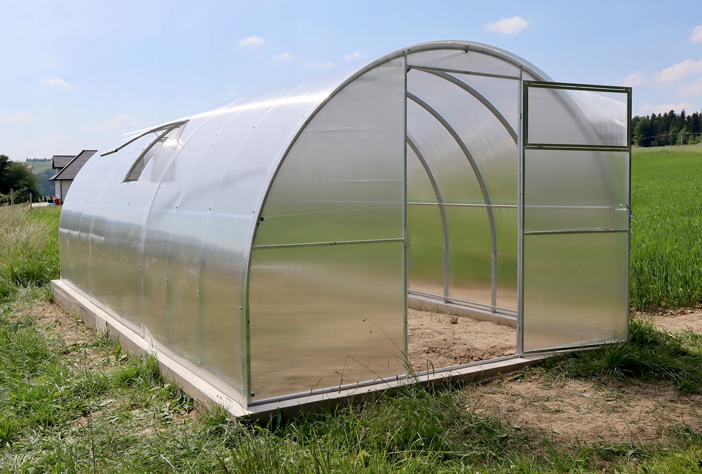 Szklarnia 3x6m Skarbnica 40x20mm poliwęglan 6mm Producent maleszklarnie.pl