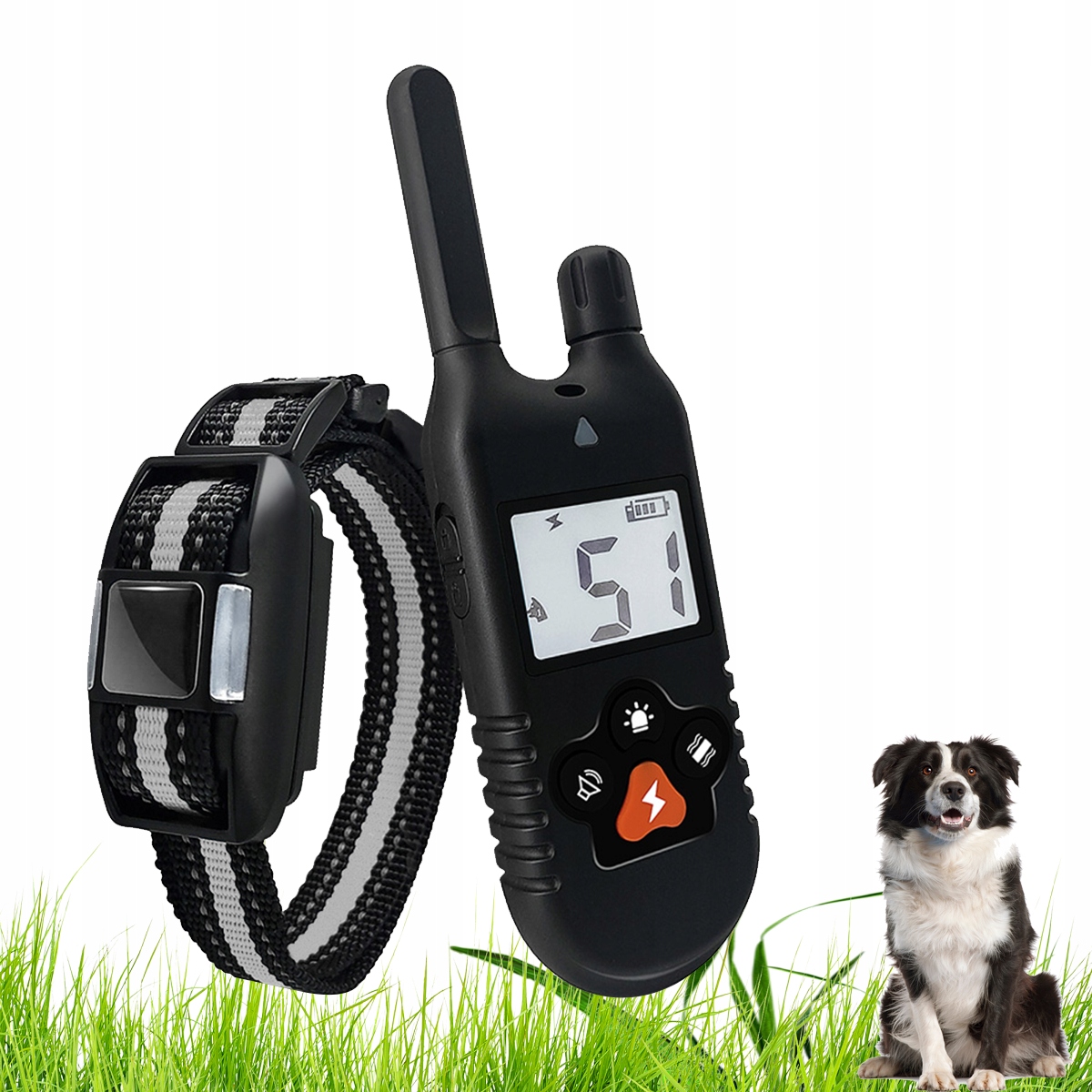 Levně Elektrický Výcvikový Obojek Pro Psa S Dálkovým Ovládáním, 4 Režimy Dosahu 3000 Ft LCD