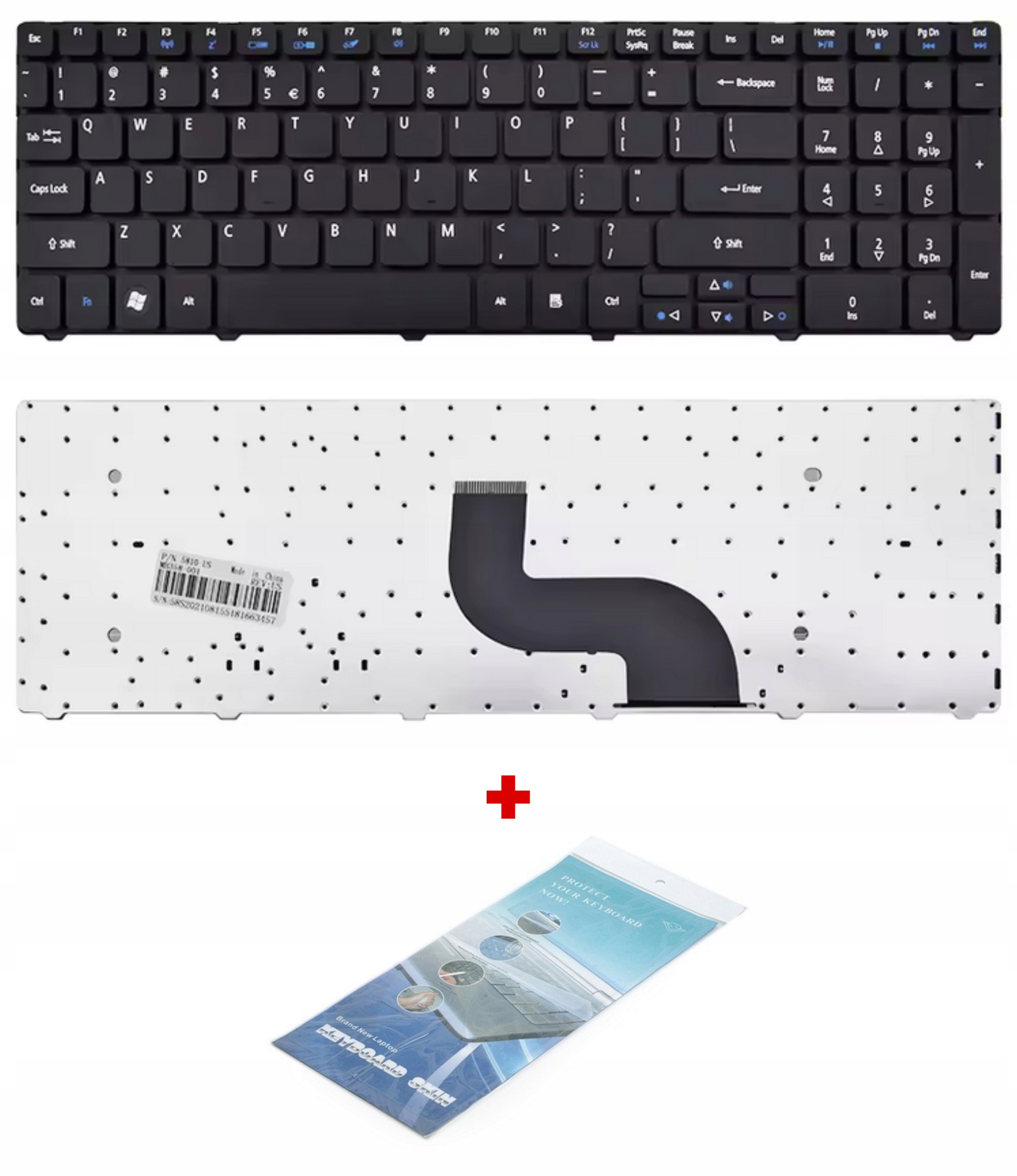 Klávesnice pro notebook Acer Aspire 5738 5740 5750 7741 7750 E1-521 E1-571 Pl