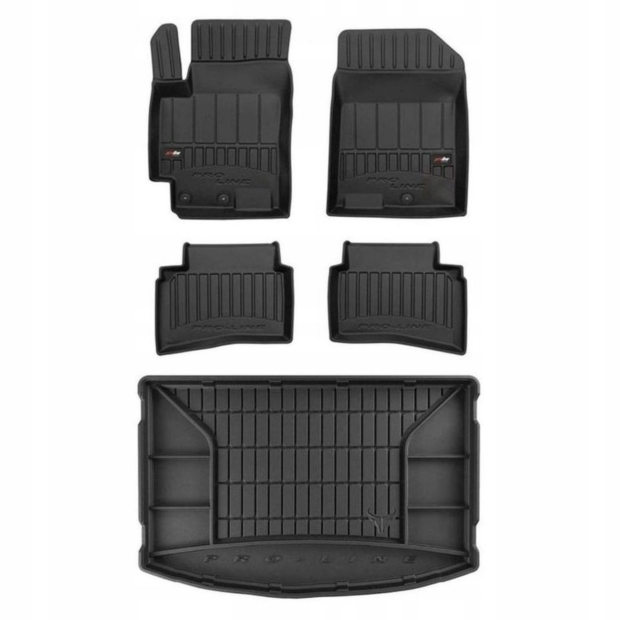 Gumová sada 3D kobercov a rohoží Kia Rio IV 2016-2020 Hatchback, pred faceliftom