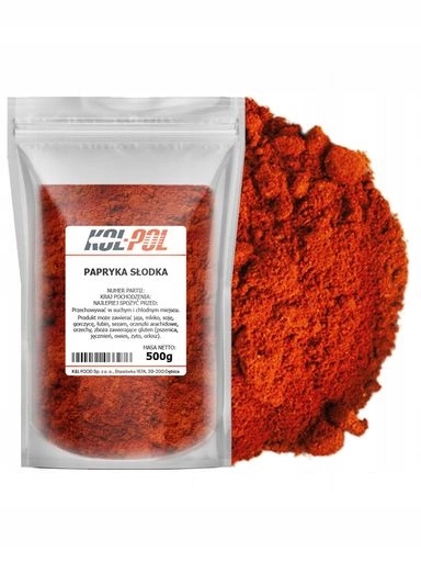 3x Sladká Mletá Paprika 500g Červená aromatická přírodní kvalitaKol-Pol