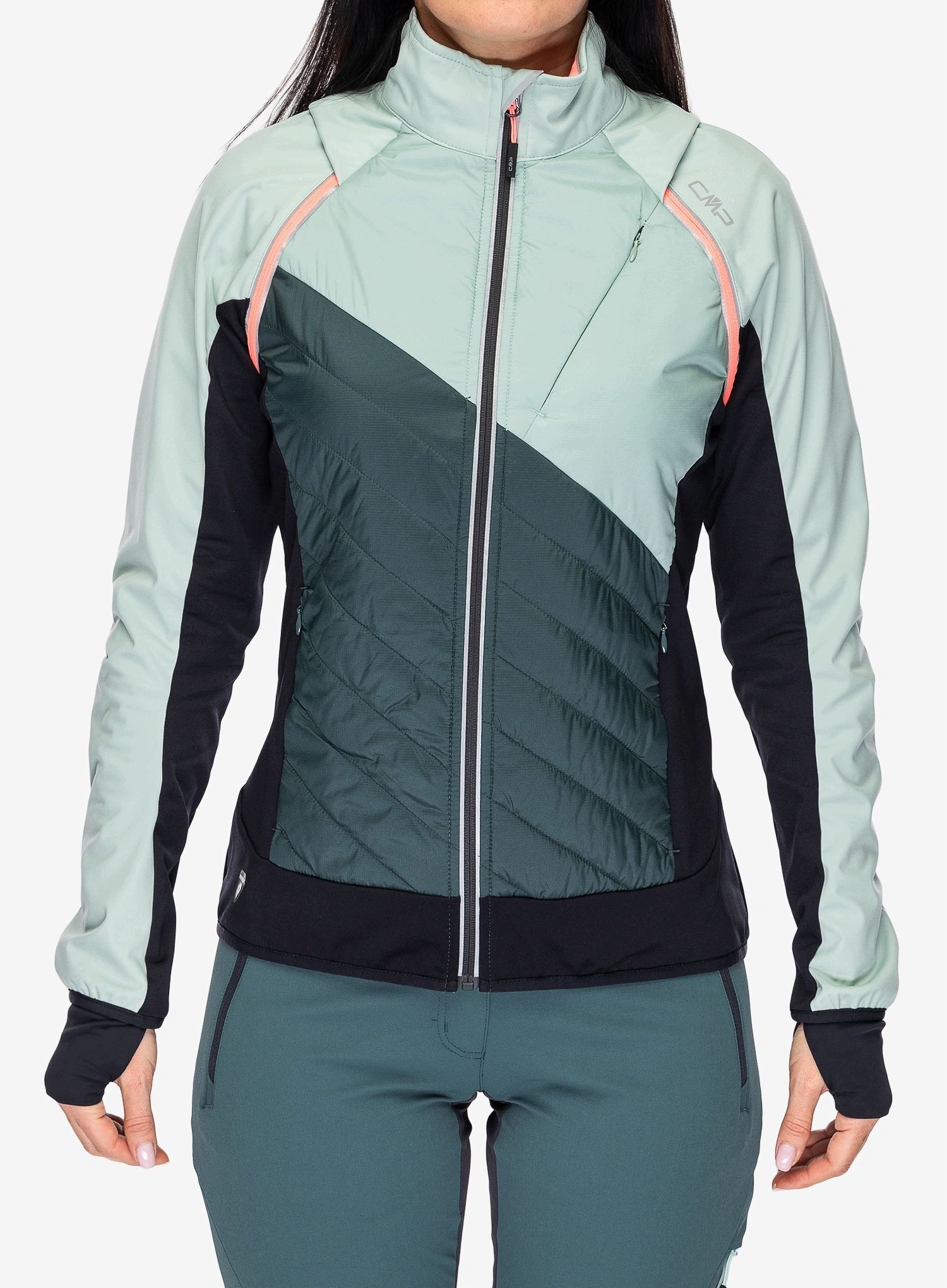 Kurtka hybrydowa damska Cmp Lunexa Jacket jade/trek green 34 (xxs)